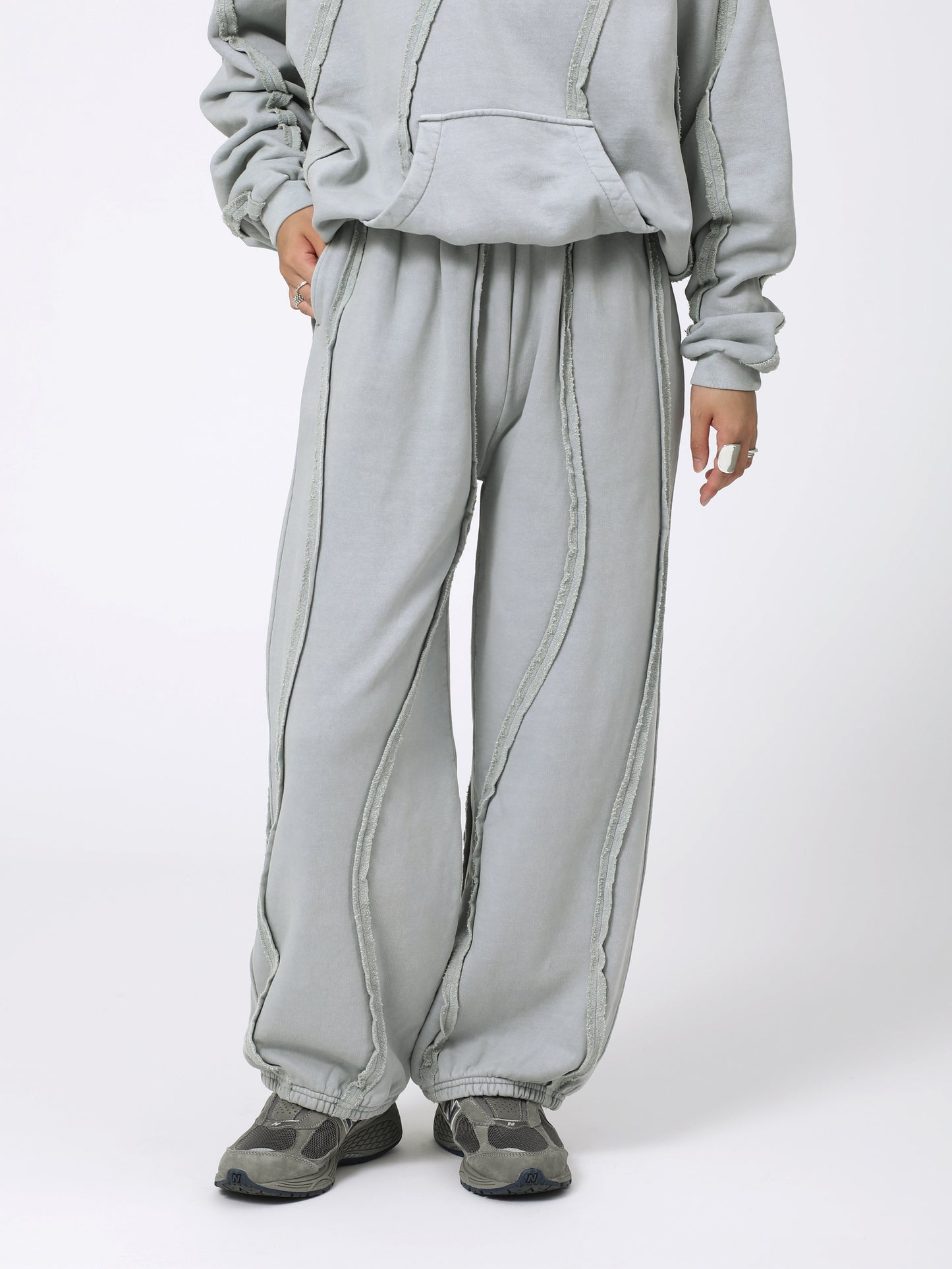 GRATEFUL PANTS COTTON SWEAT AM-C0302 Sax