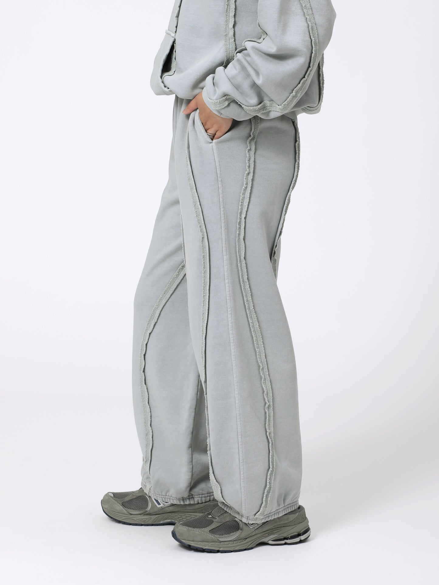 GRATEFUL PANTS COTTON SWEAT AM-C0302 Sax