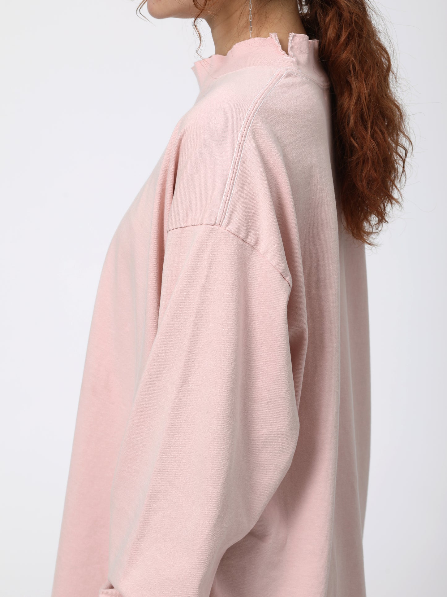 BAGGY L/S TEE COTTON JERSEY AM-C0312 Pink