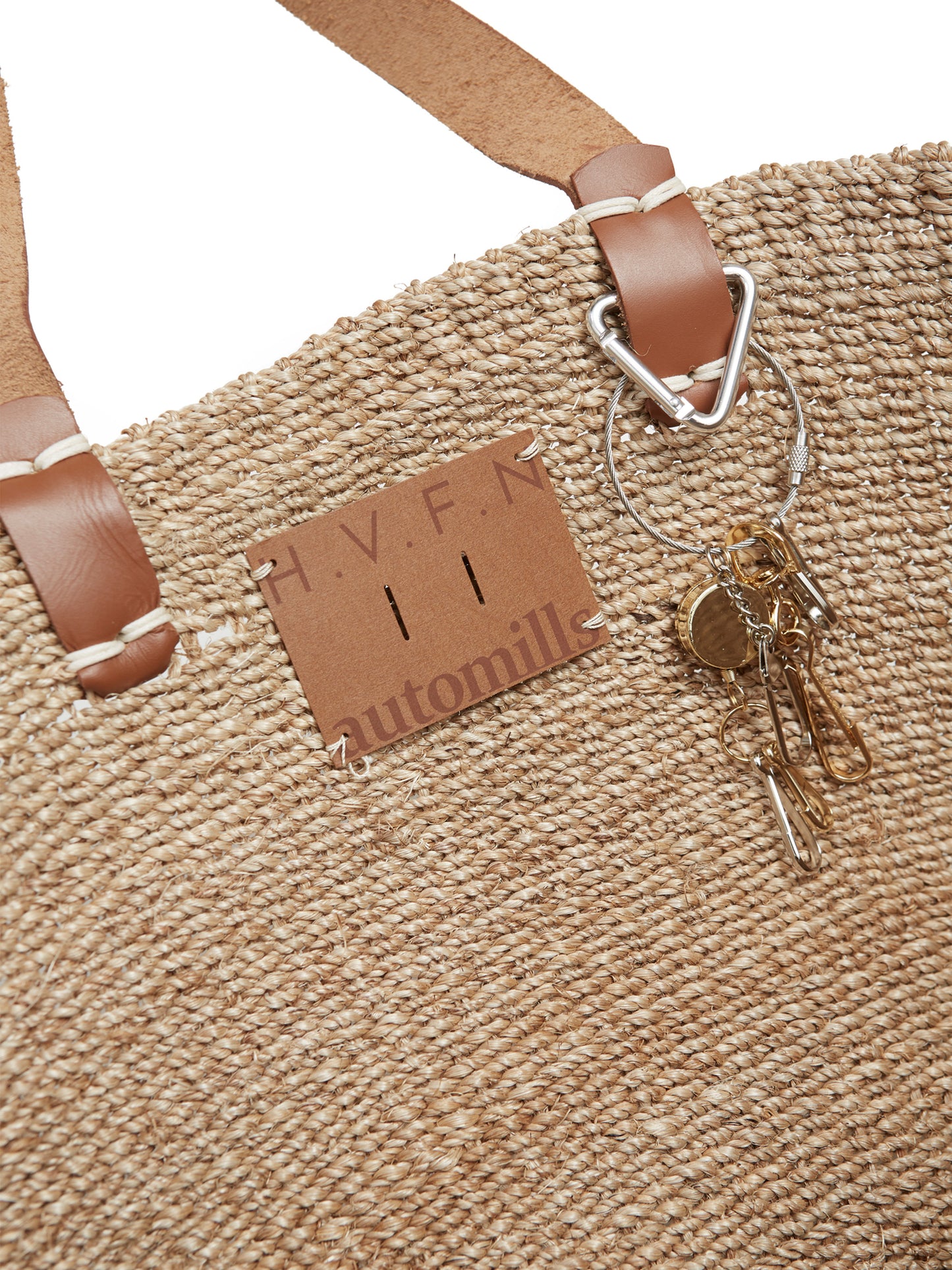 NOMADS TOTE LARGE × HAVE FUN AM-BG0201 Natural