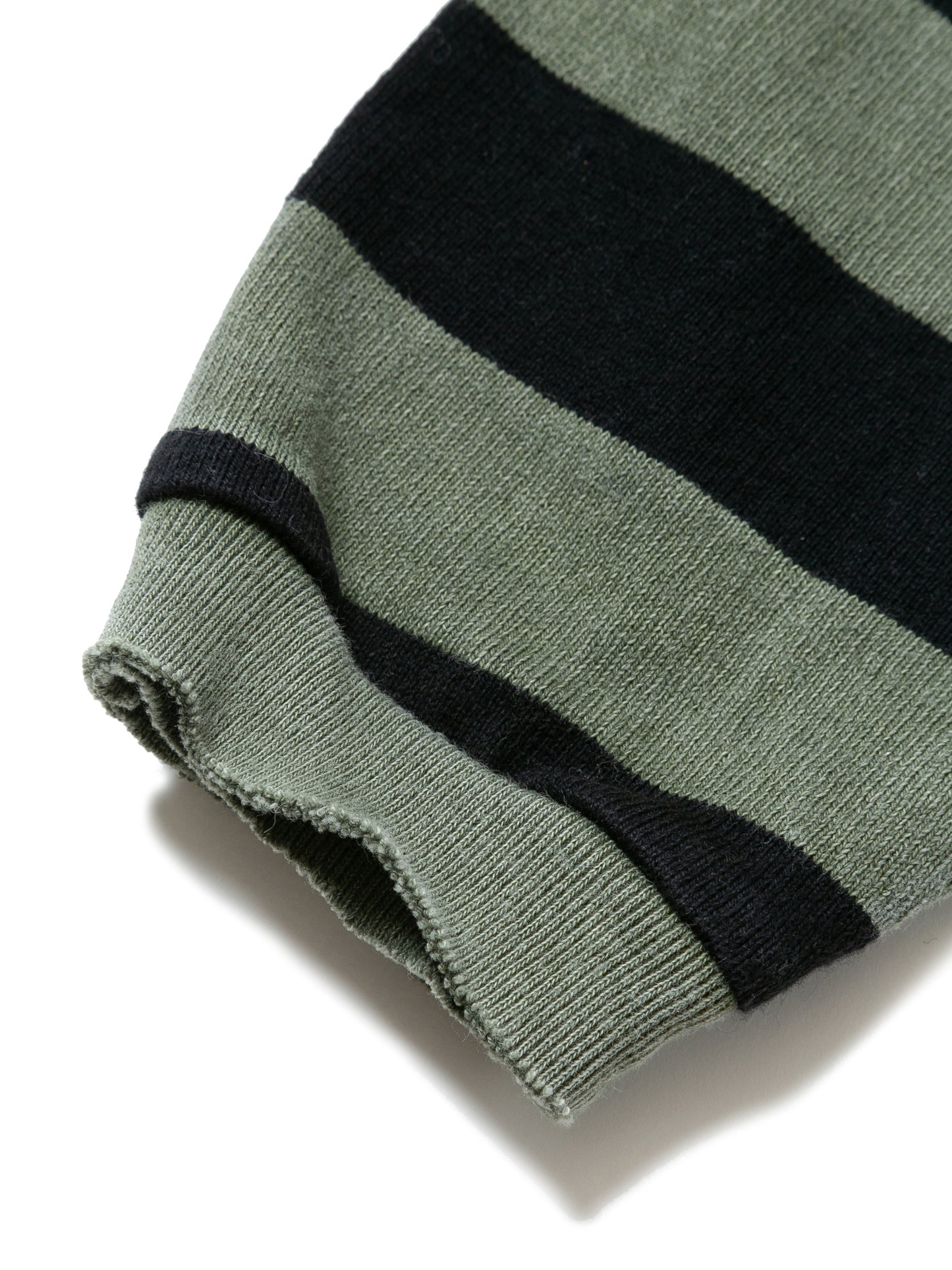BAGGY L/S TEE COTTON BORDER JERSEY AM-C0104 Olive