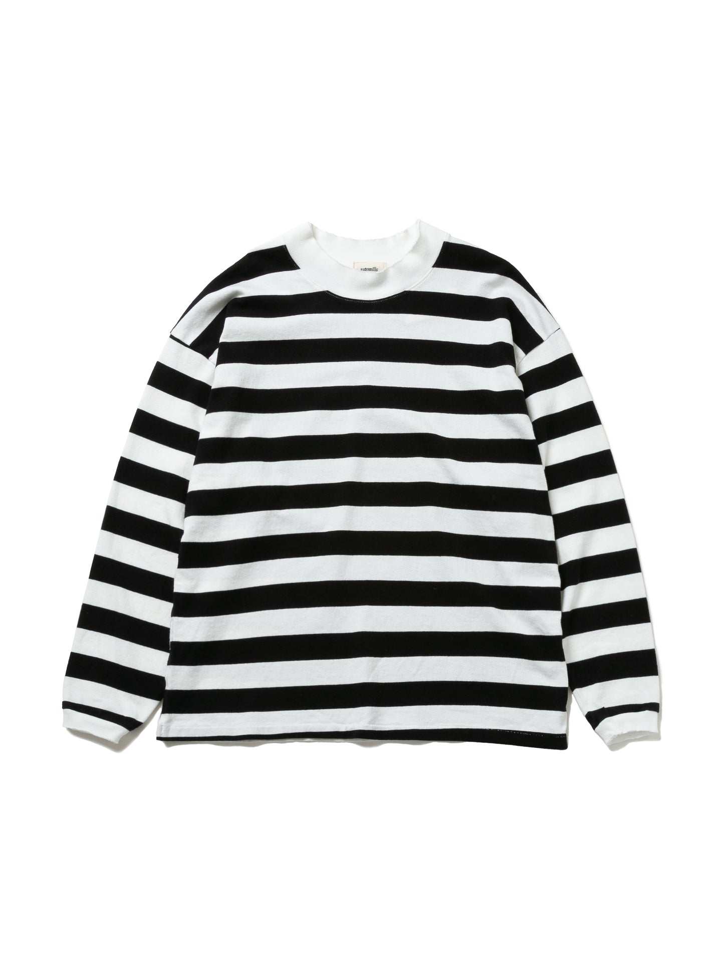 BAGGY L/S TEE COTTON BORDER JERSEY AM-C0104 O.White