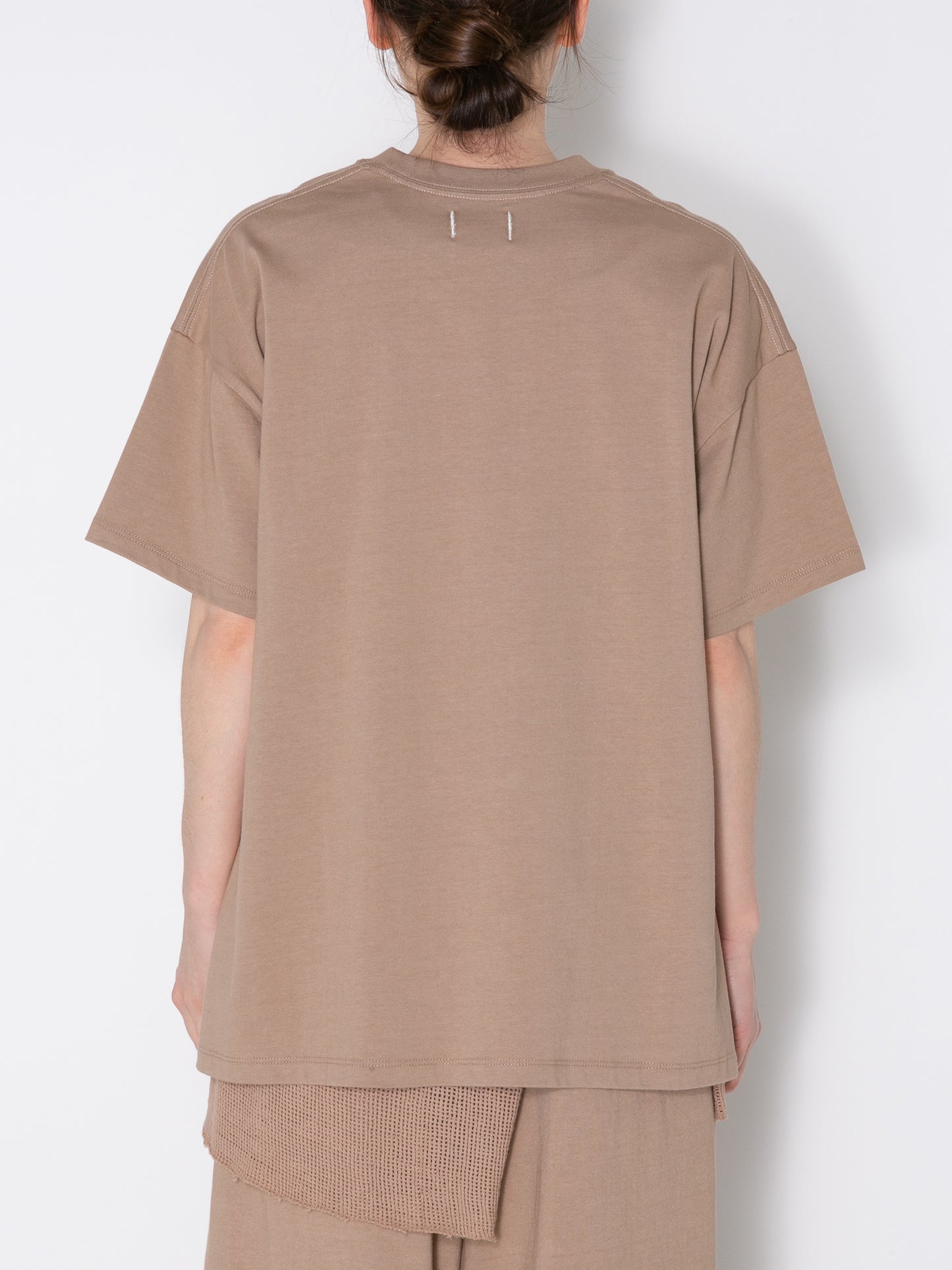 BAGGY S/S TEE ORGANIC COTTON JERSEY AM-C0004 Beige