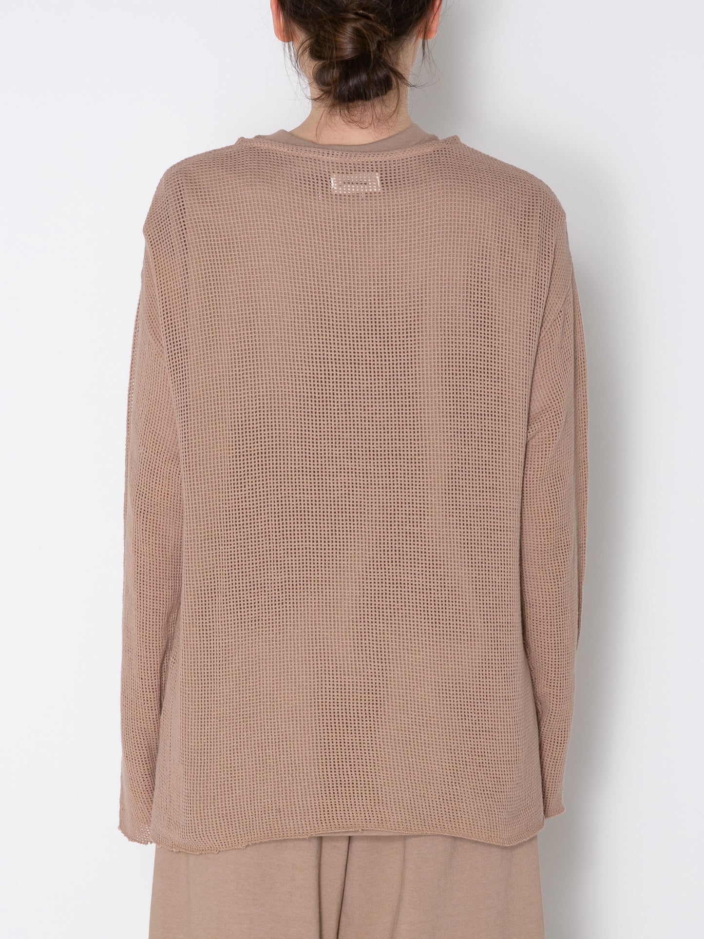 GRATEFUL L/S TEE COTTON MESH AM-C0008 Beige
