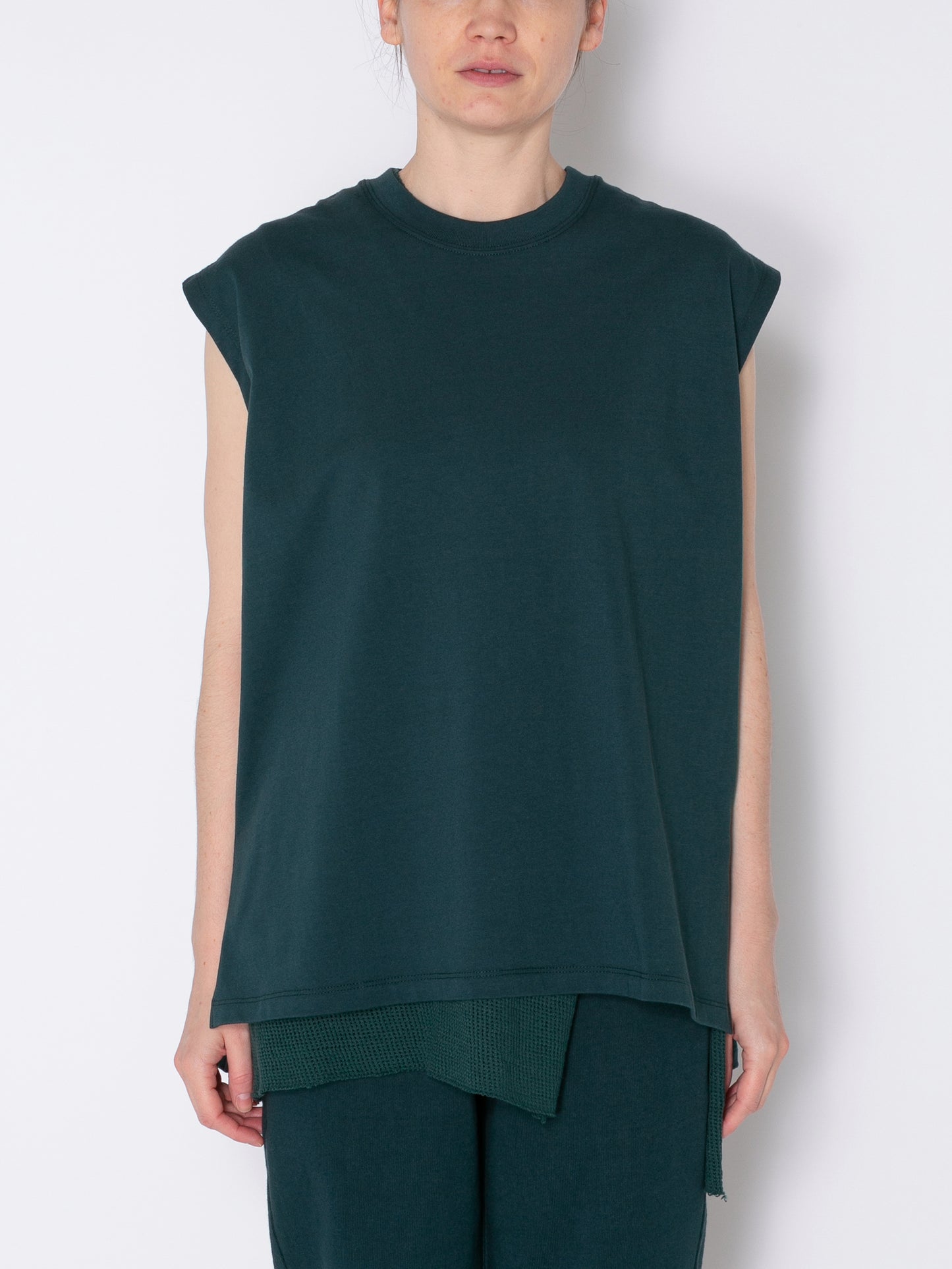 BAGGY N/S TEE ORGANIC COTTON JERSEY AM-C0005 Forest