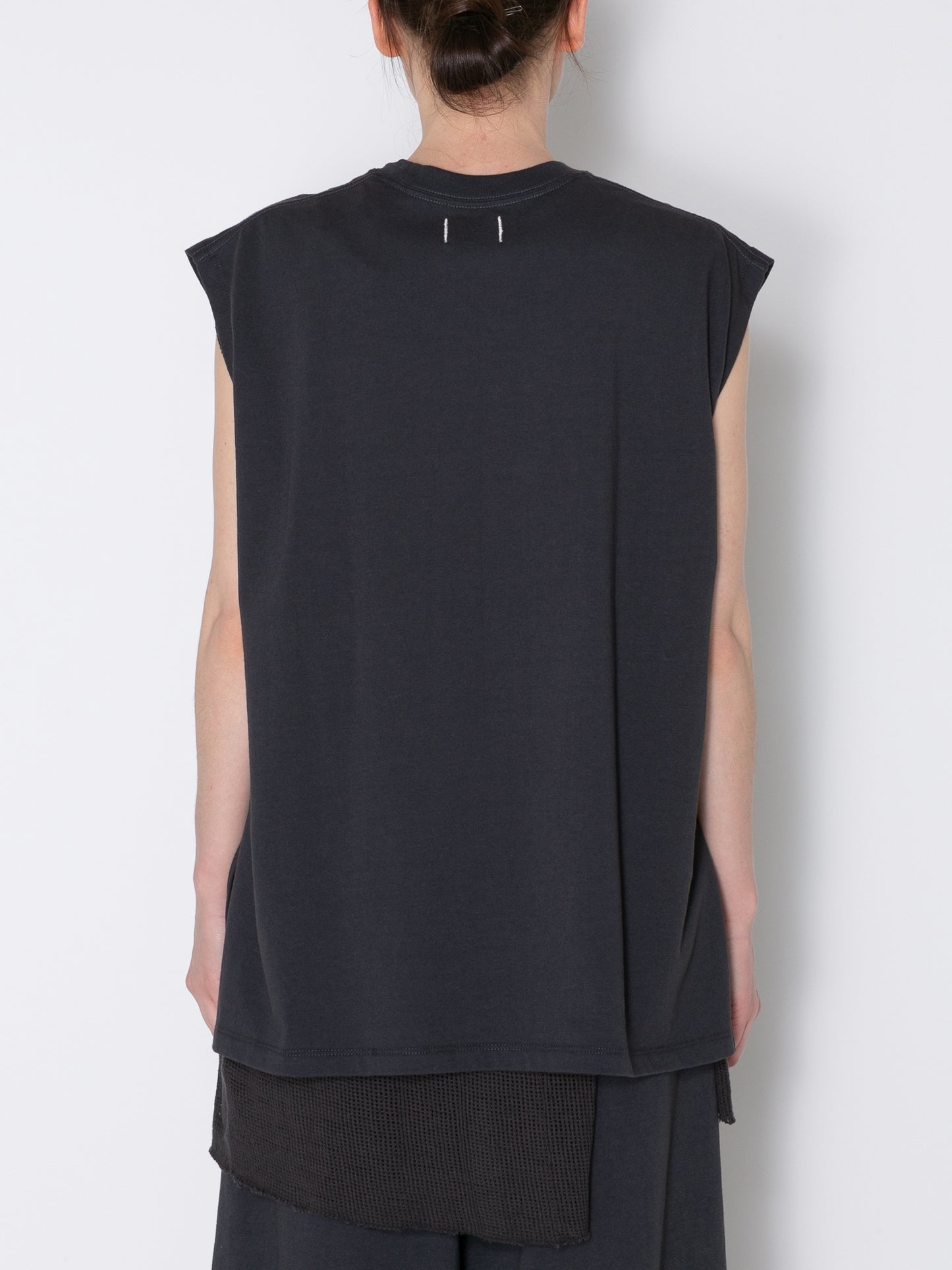 BAGGY N/S TEE ORGANIC COTTON JERSEY AM-C0005 Charcoal
