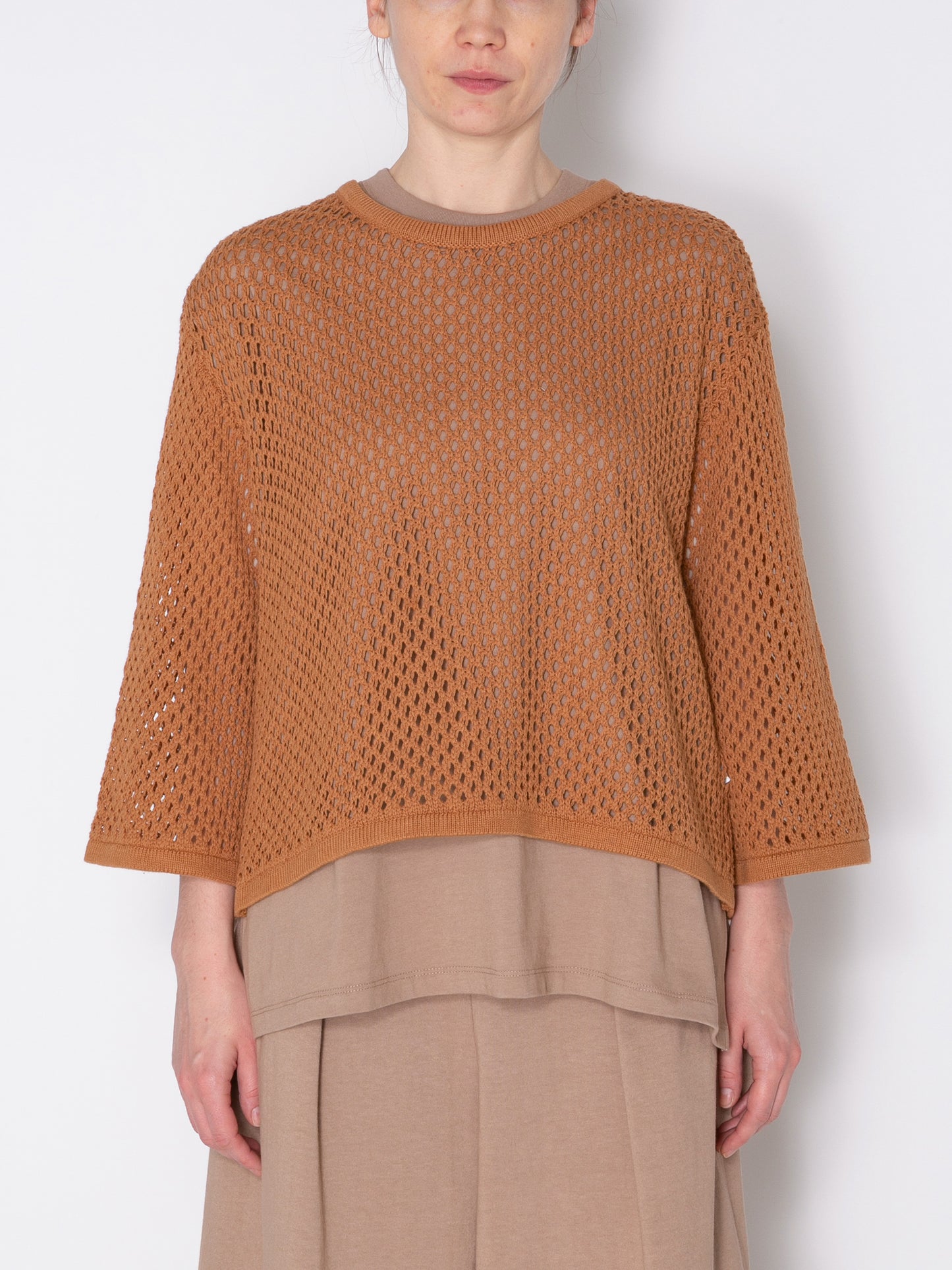 LOVER CARDIGAN C/A MESH KNIT AM-K0001 Beige