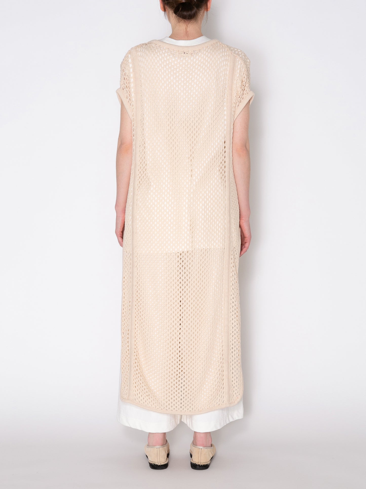 LOVER DRESS C/A MESH KNIT AM-K0002 O.White