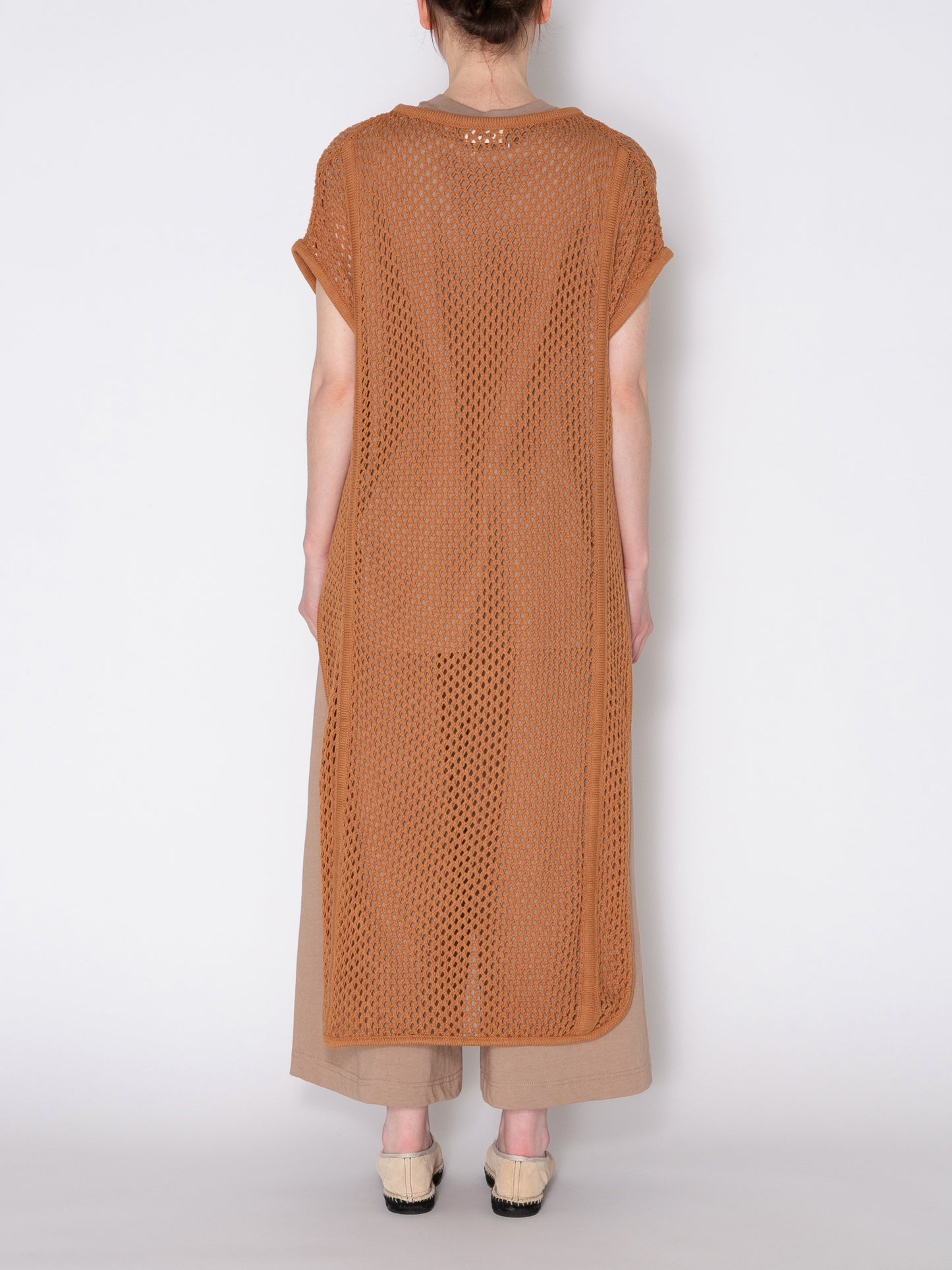 LOVER DRESS C/A MESH KNIT AM-K0002 Beige