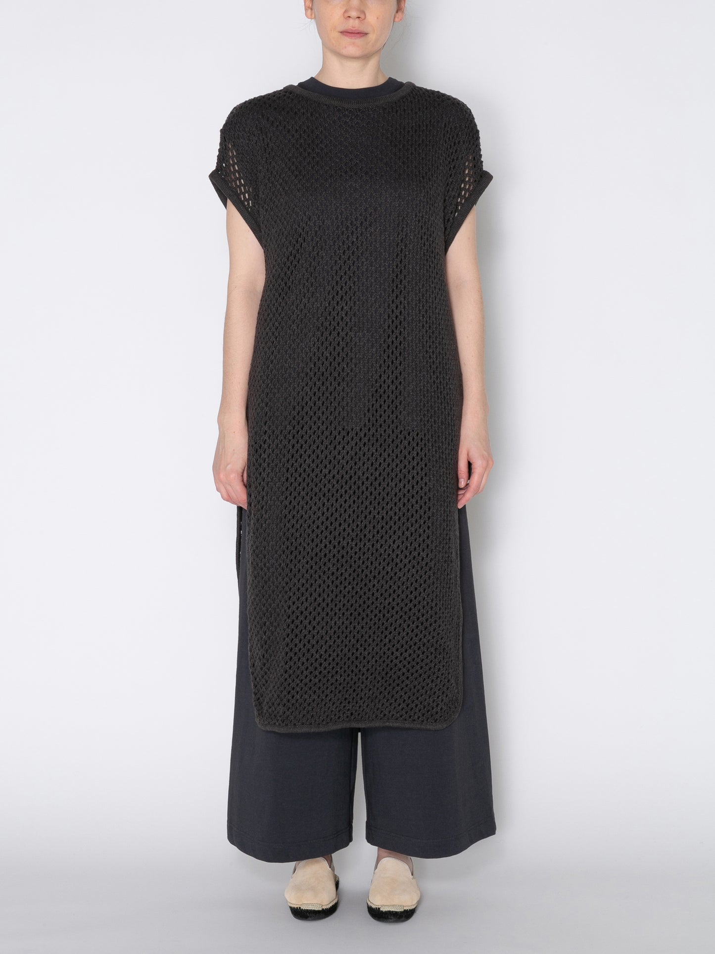 LOVER DRESS C/A MESH KNIT AM-K0002 Charcoal