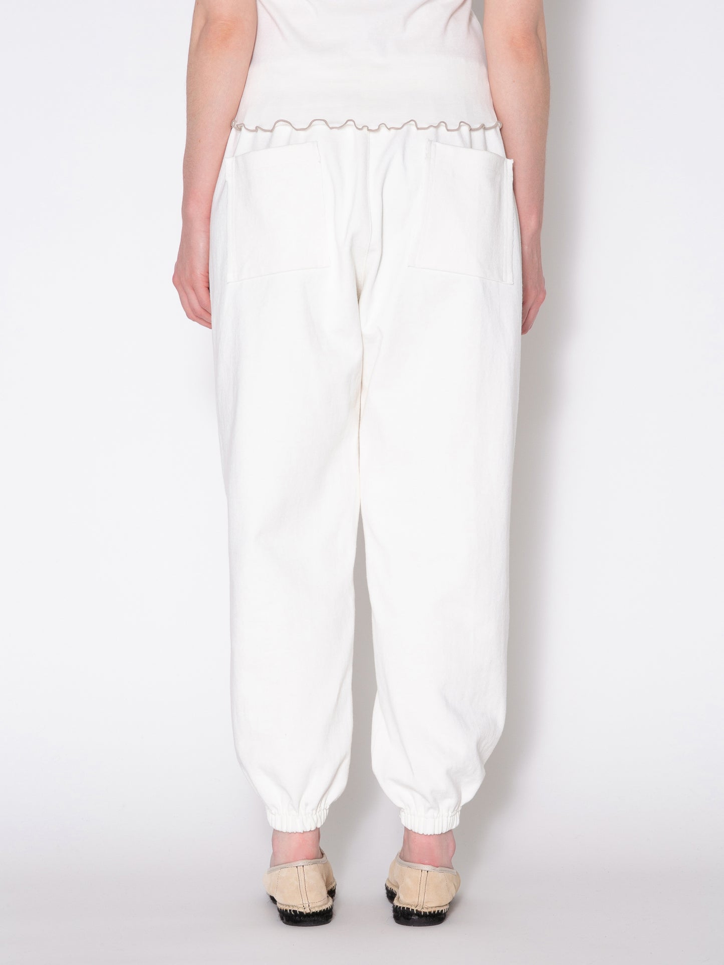 PHAT PANT US COTTON HEAVY JERSEY AM-P0006 O.White
