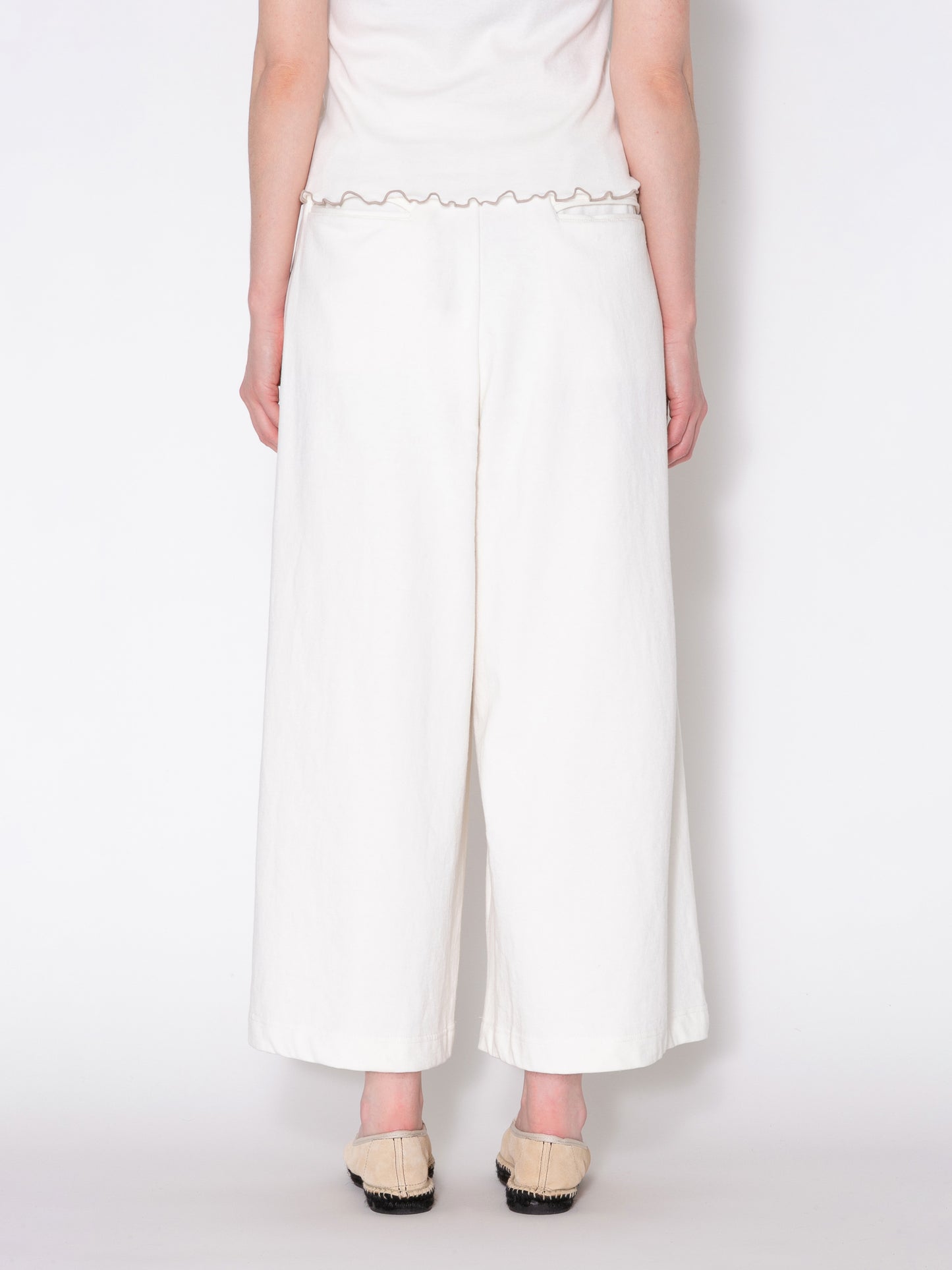 HAKAMA PANTS US COTTON JERSEY AM-P0007 O.White