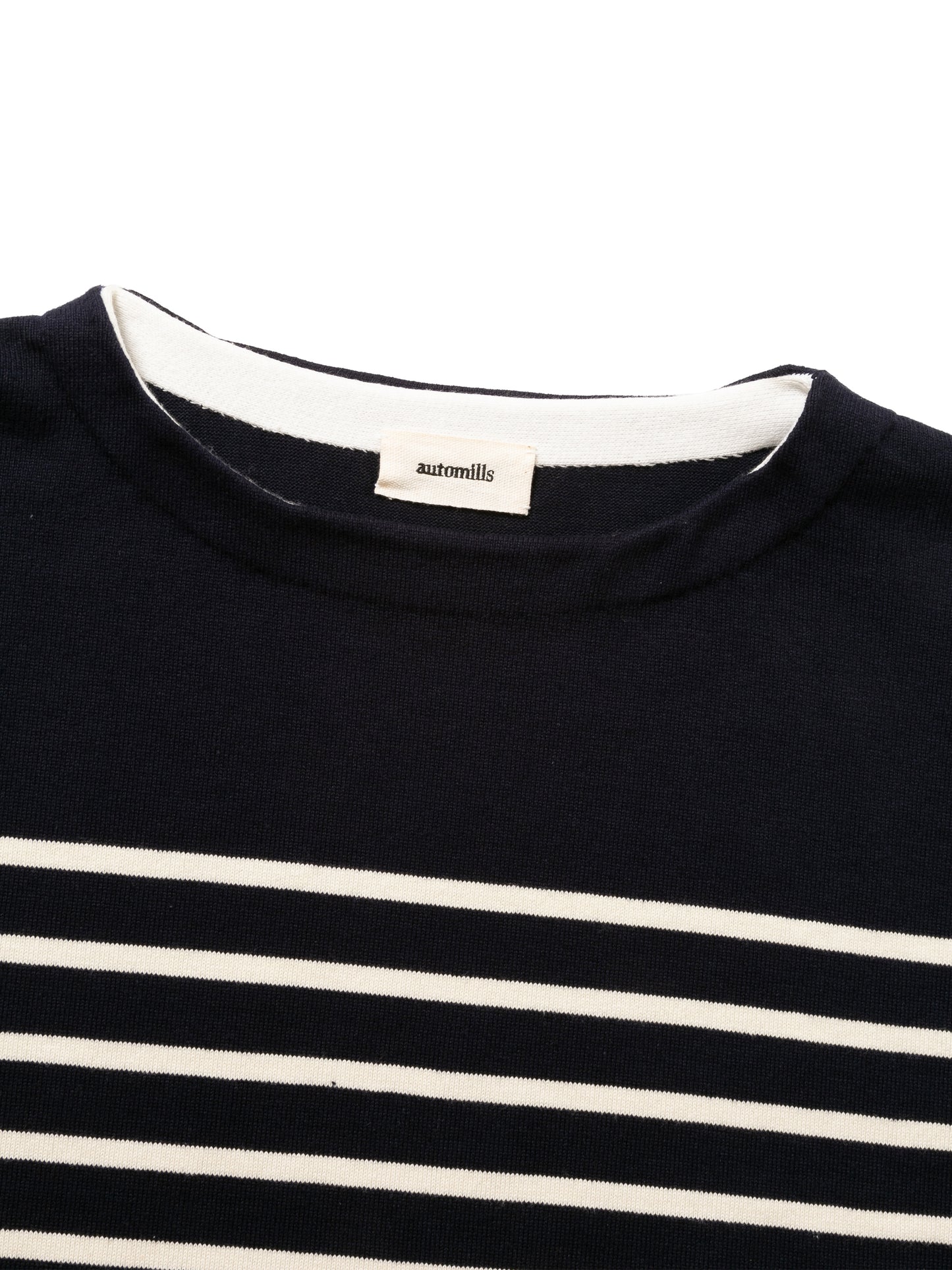 SAILOR SWEATER COMBINATION APRON C/P BORDER KNIT AM-K0003 Navy