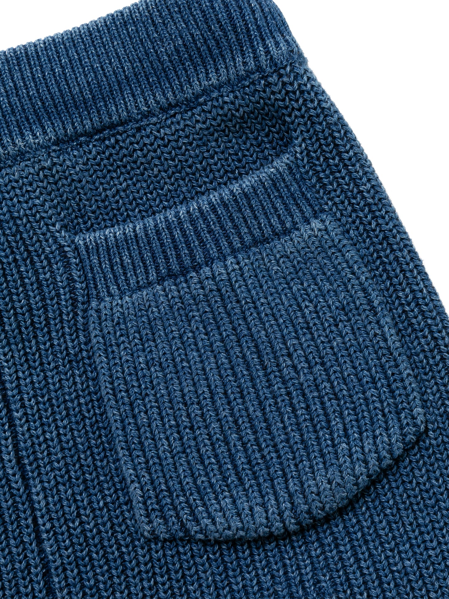 PHAT PANTS COTTON INDIGO KNIT AM-P0002 Blue