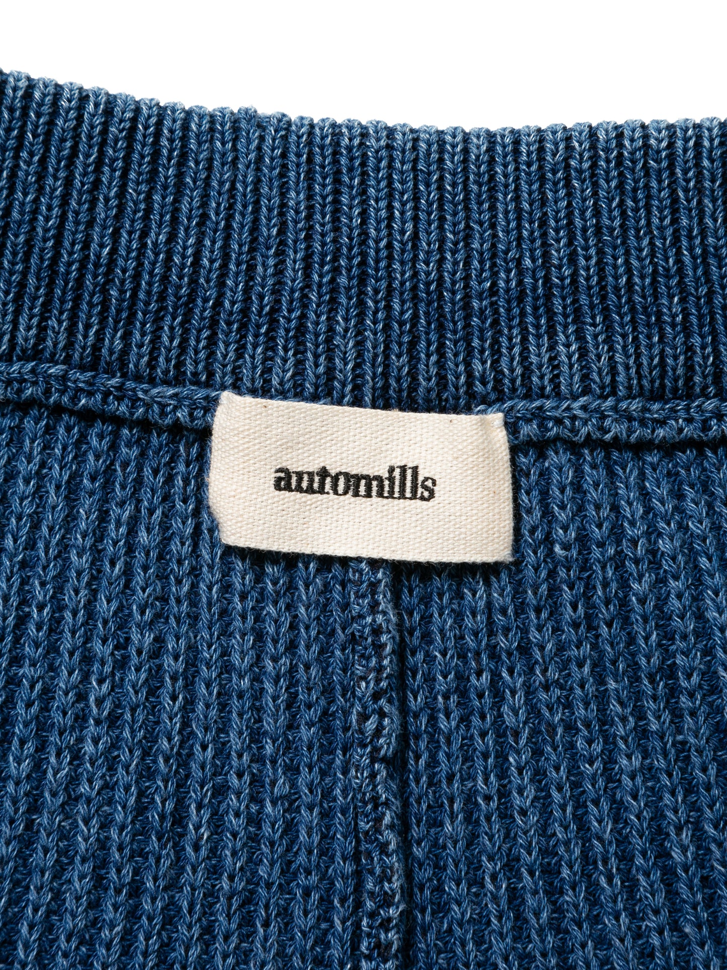 PHAT SHORTS COTTON INDIGO KNIT AM-P0003 Blue