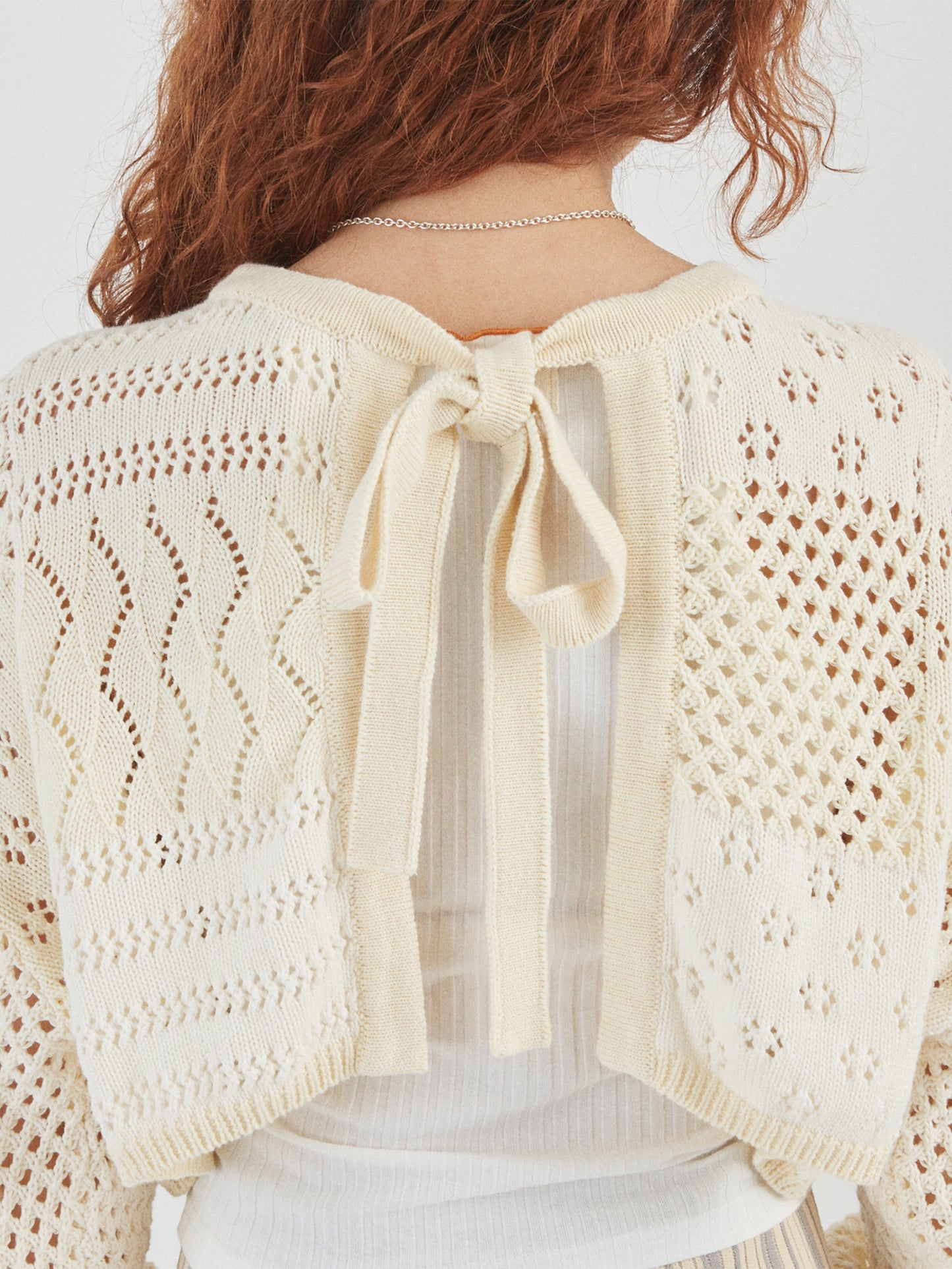 LOVER CARDIGAN COTTON YARN AM-K0202 Natural