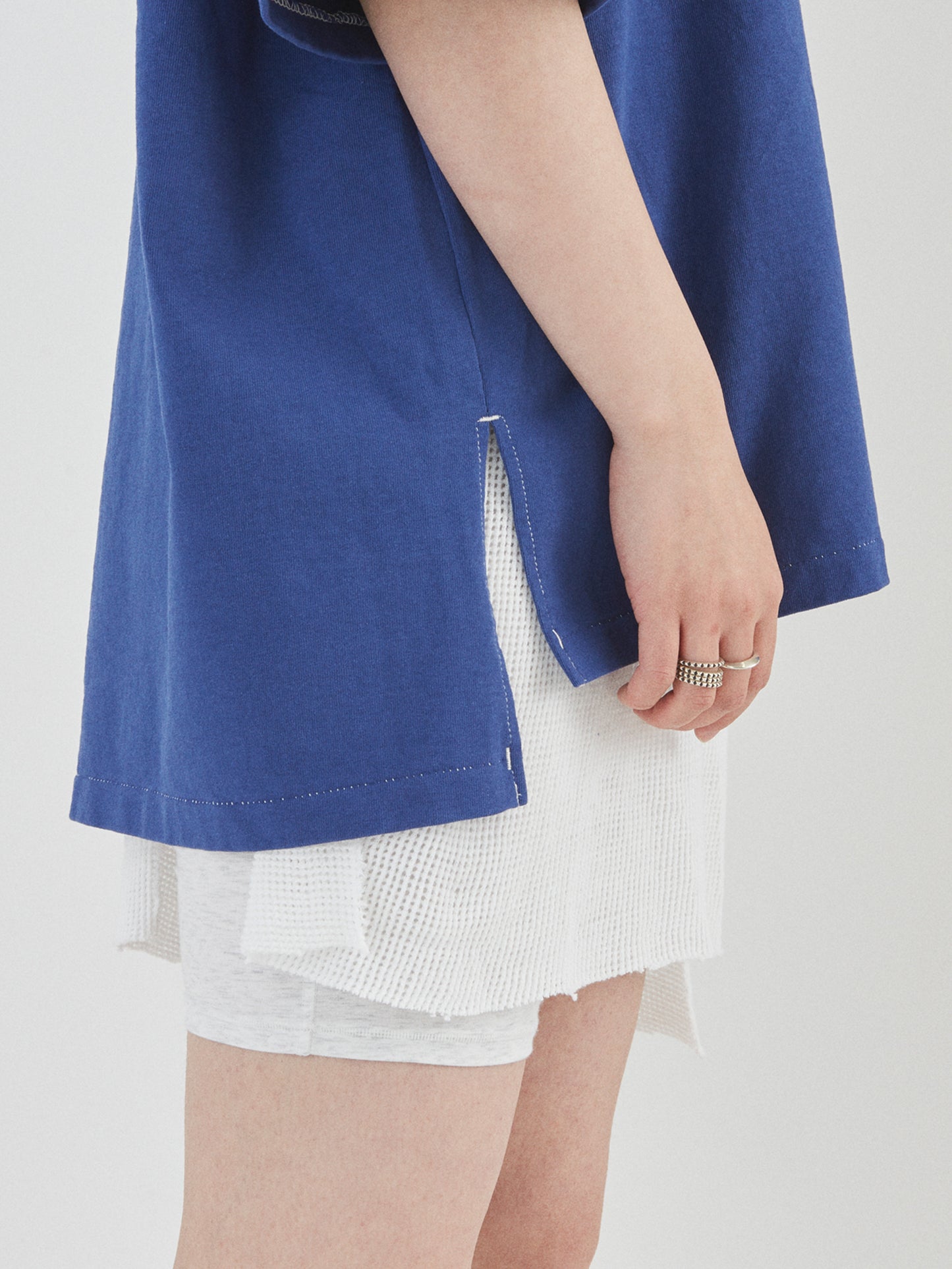 BAGGY BOAT S/S TEE COTTON JERSEY AM-C0206 Blue