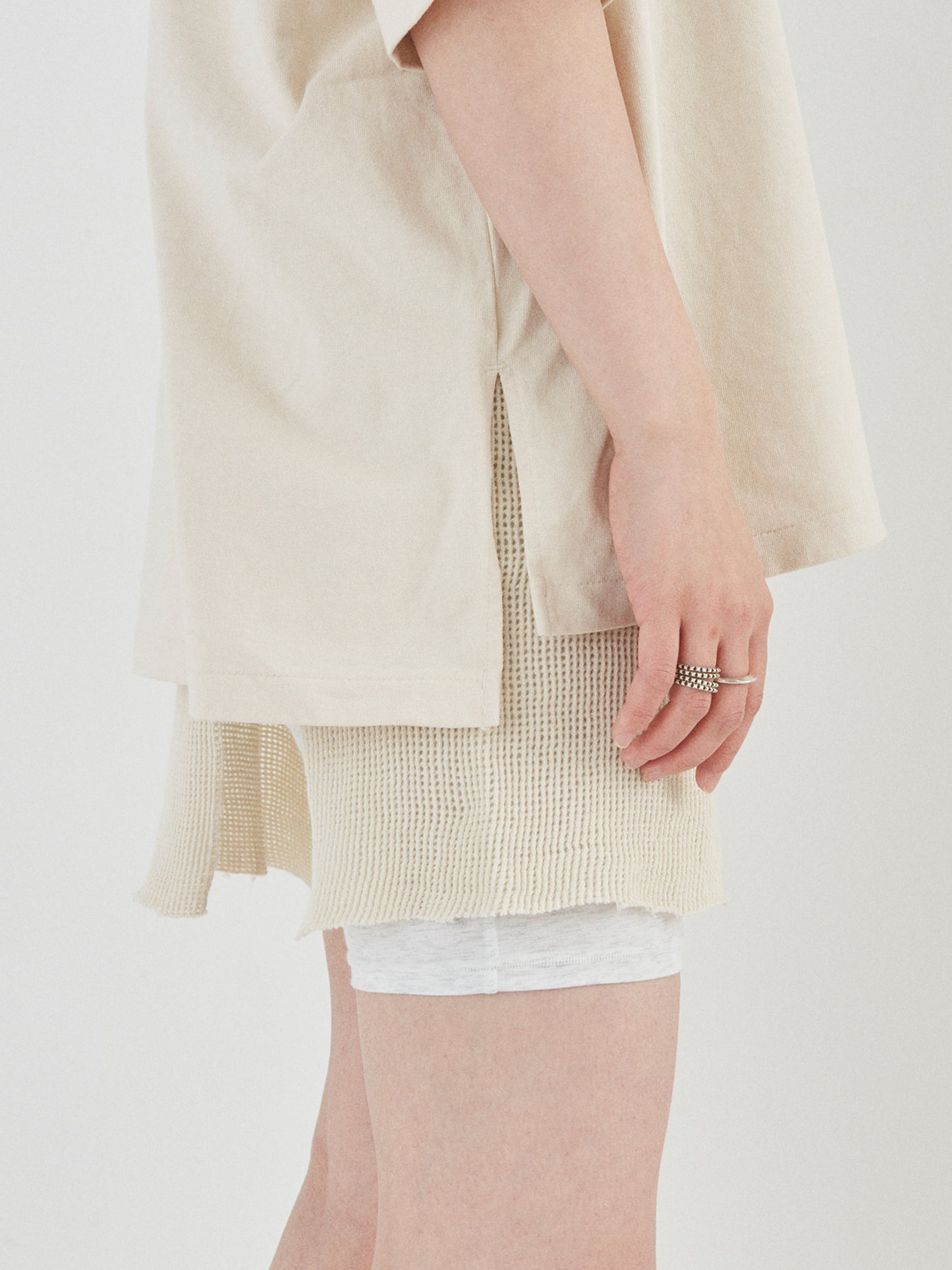 BAGGY BOAT S/S TEE COTTON JERSEY AM-C0206 Natural