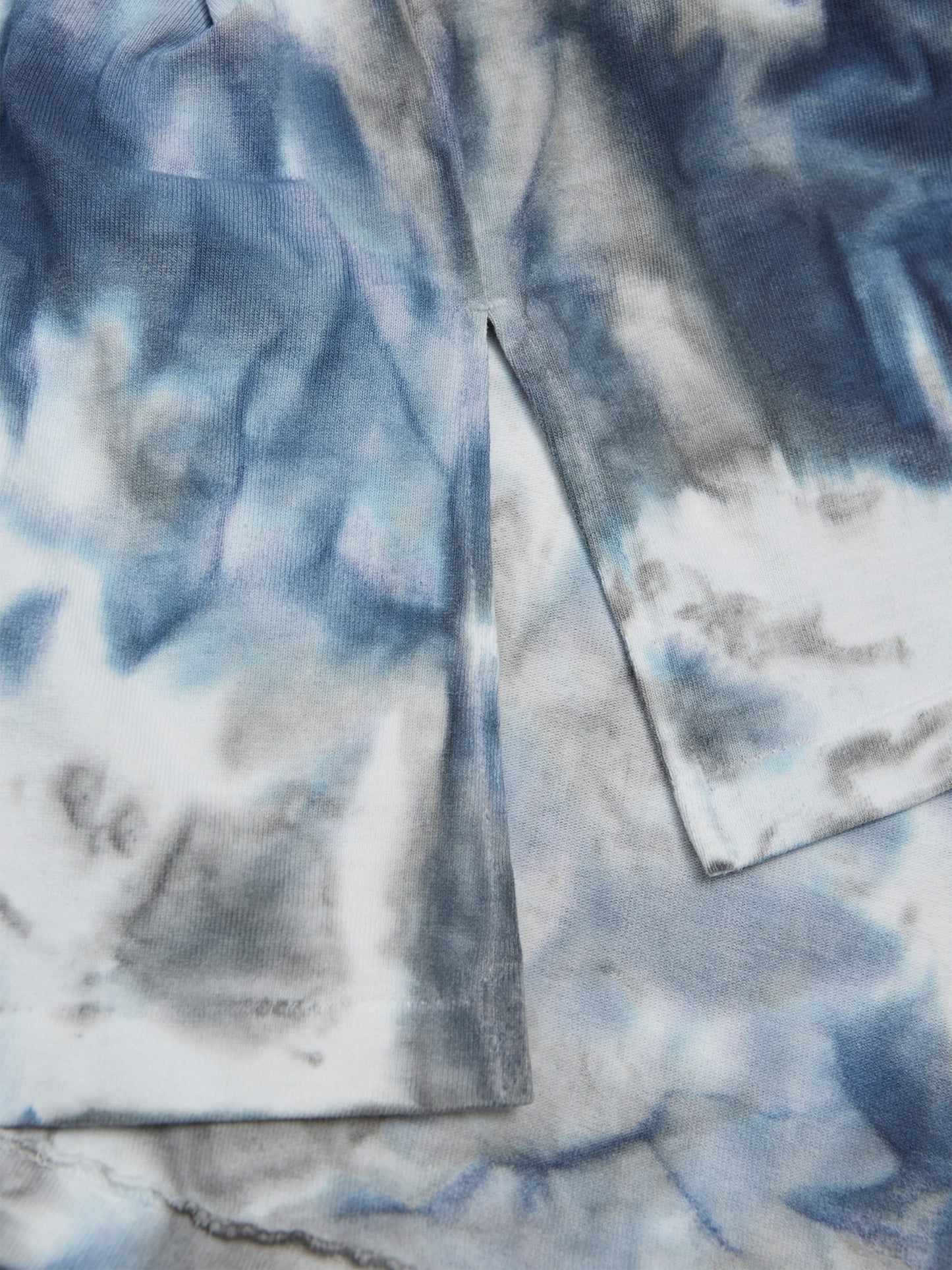 BAGGY BOAT L/S TEE COTTON JERSEY w/ TIE DYE AM-C0209 Blue