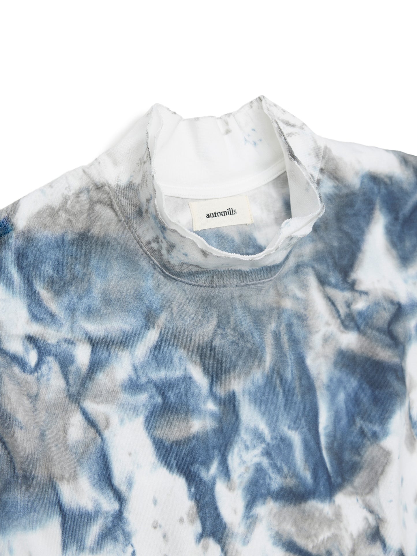 BAGGY N/S TEE COTTON JERSEY w/ TIE DYE AM-C0212 Blue