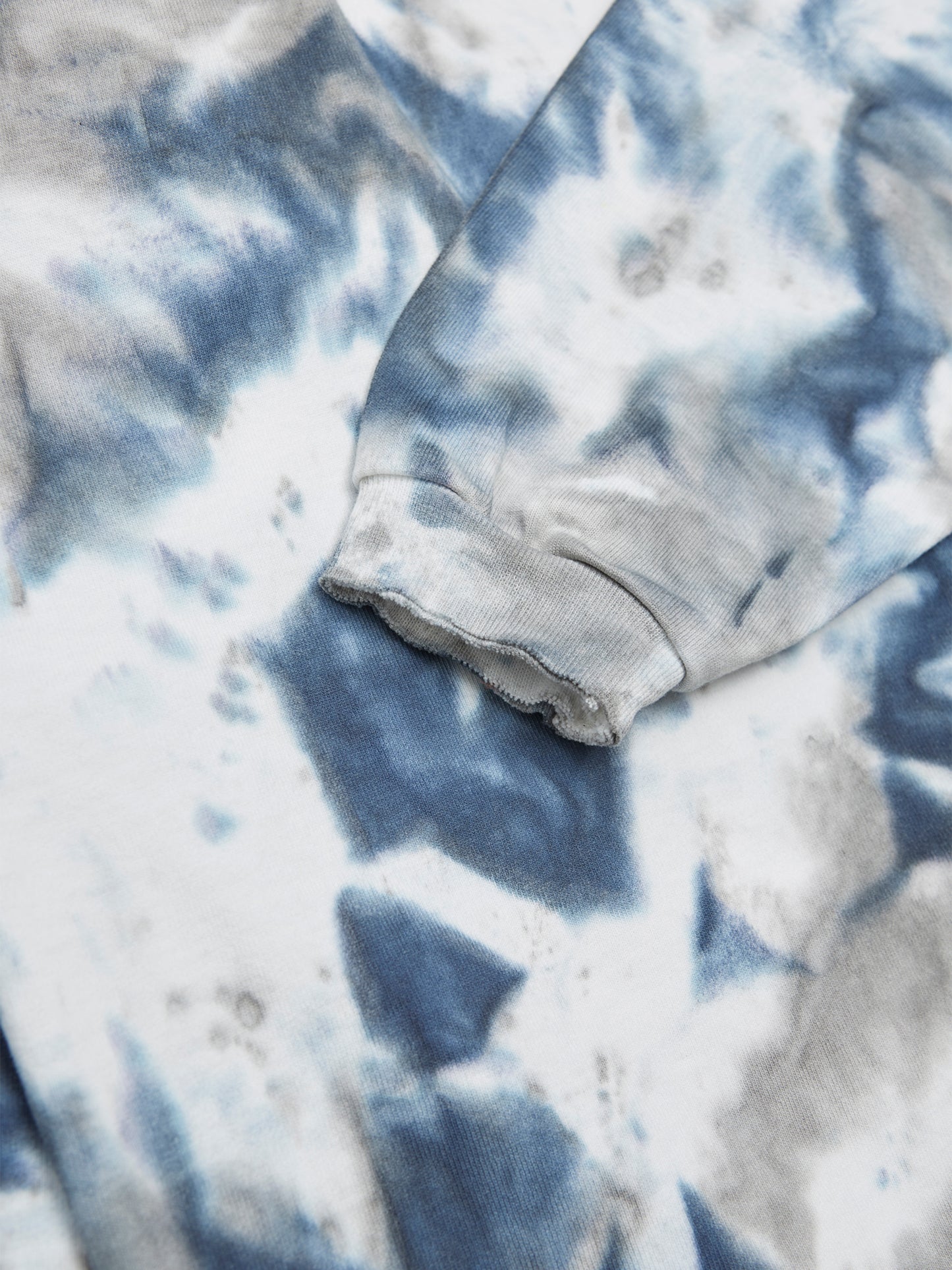 BAGGY L/S TEE COTTON JERSEY w/ TIE DYE AM-C0211 Blue