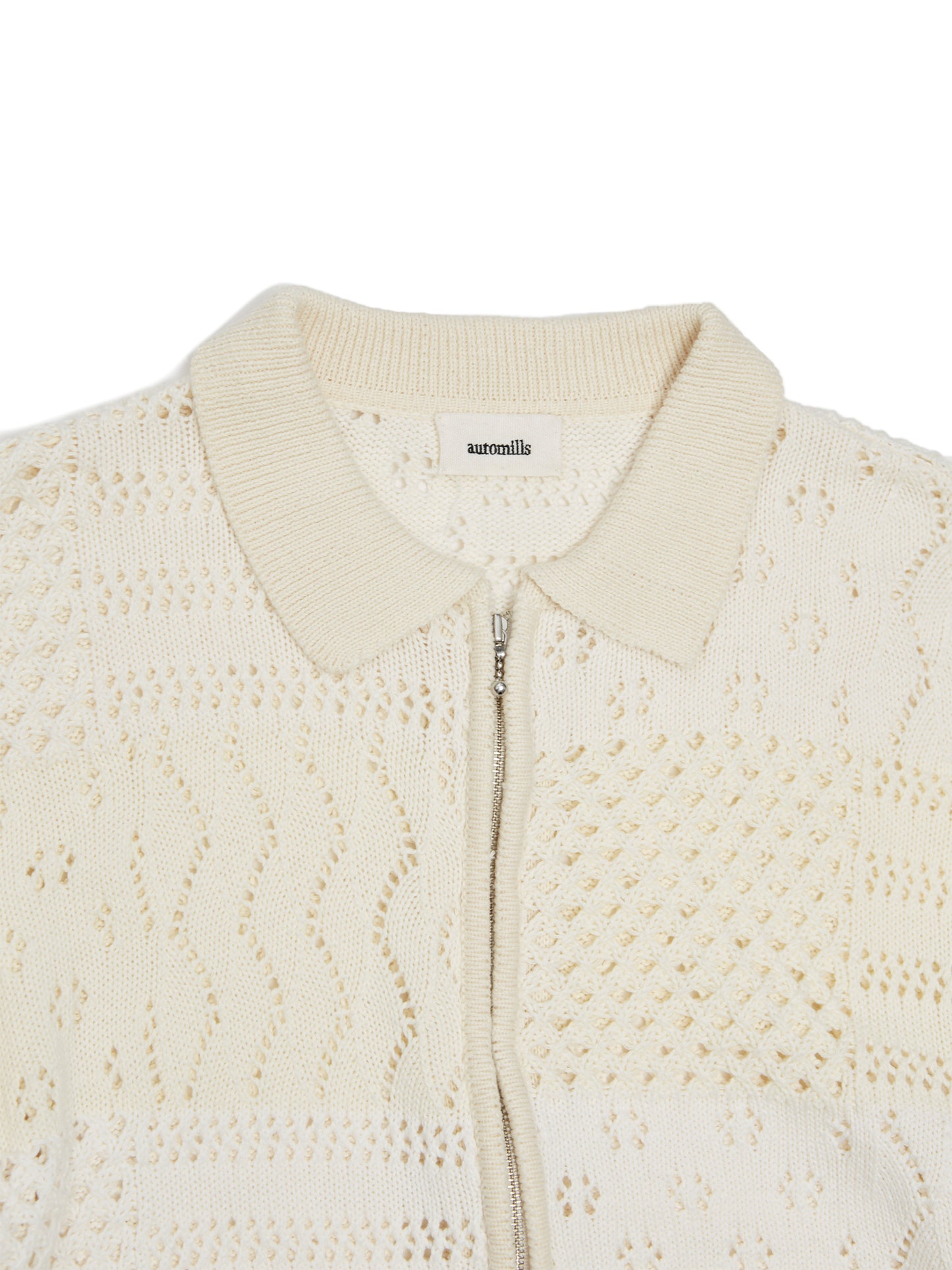 LOVER ZIP POLO SS COTTON YARN AM-K0201 Natural