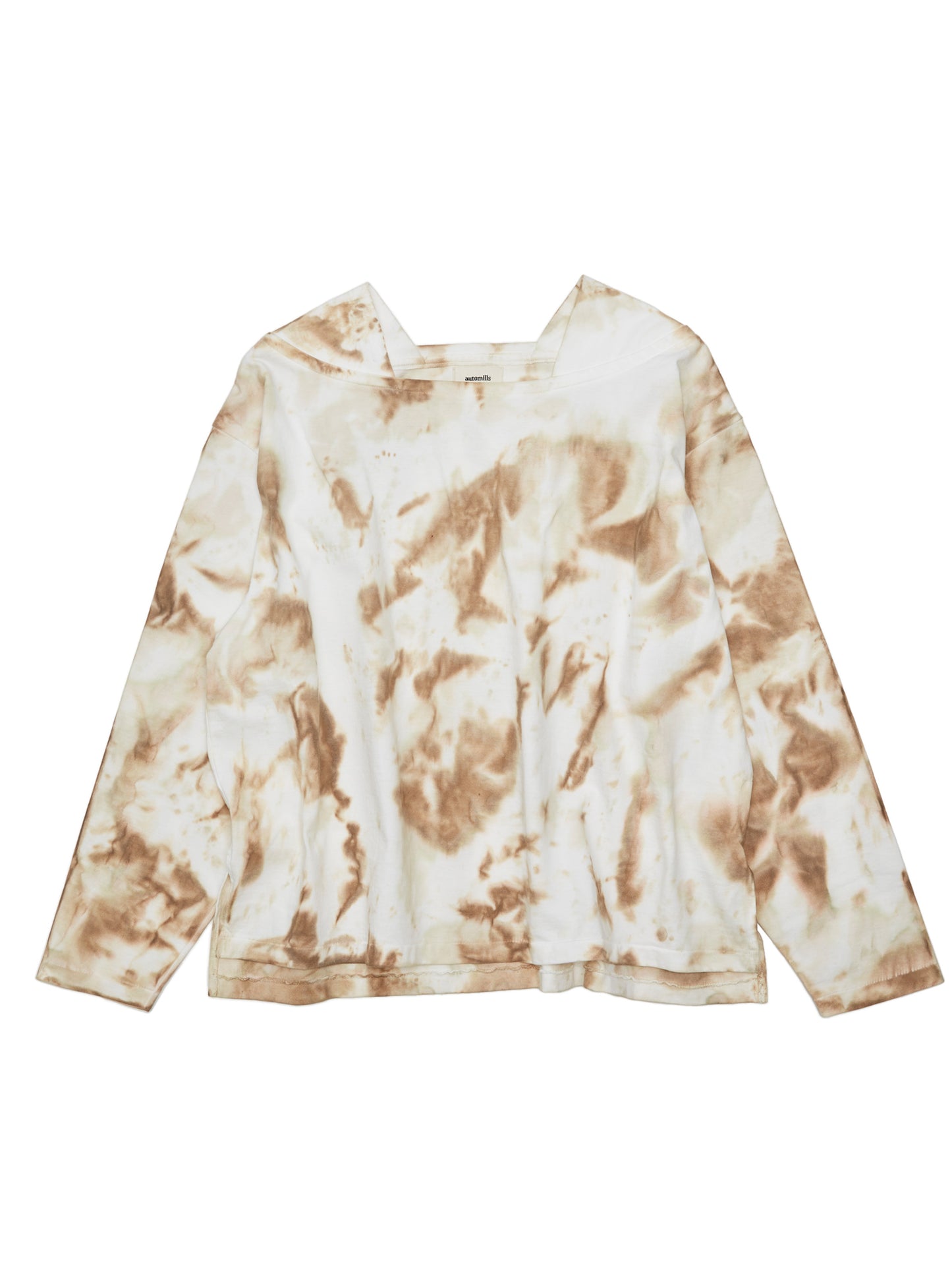 BAGGY BOAT L/S TEE COTTON JERSEY w/ TIE DYE AM-C0209 Beige