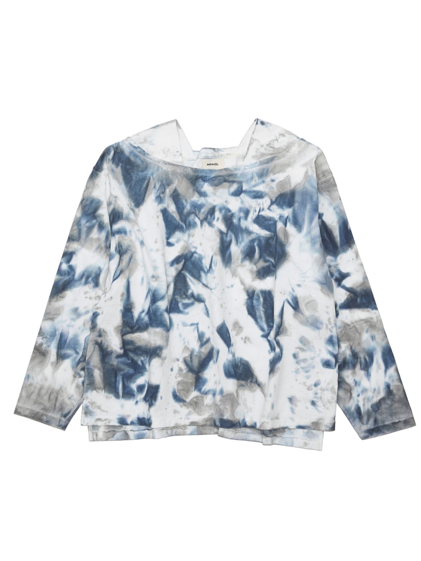 BAGGY BOAT L/S TEE COTTON JERSEY w/ TIE DYE AM-C0209 Blue