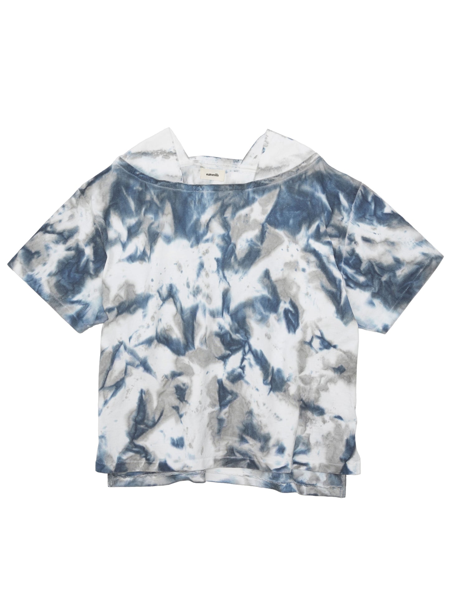 BAGGY BOAT S/S TEE COTTON JERSEY w/ TIE DYE AM-C0210 Blue
