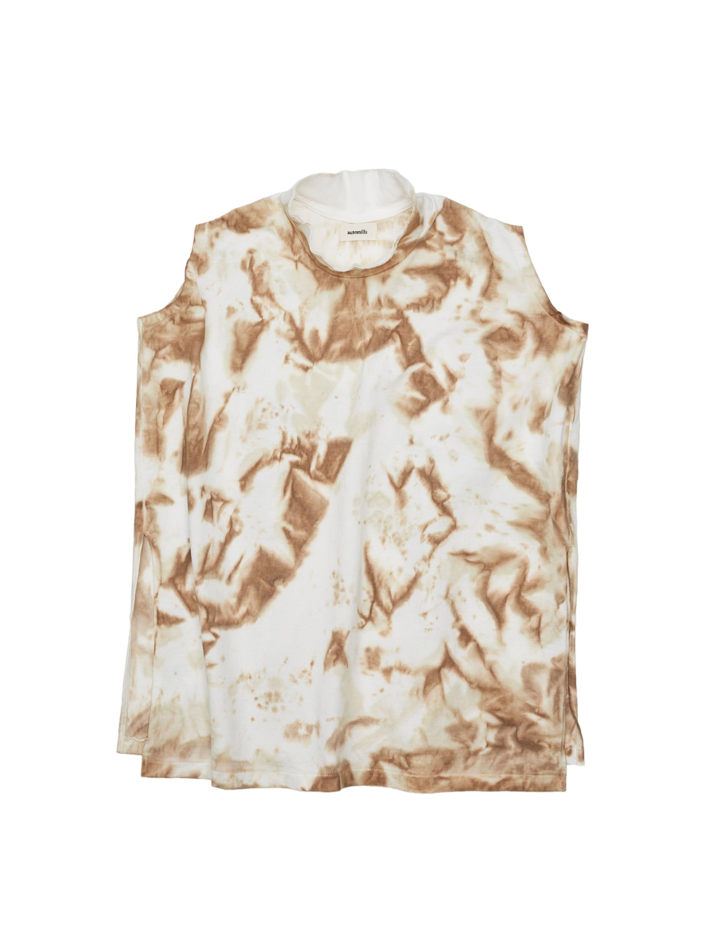 BAGGY N/S TEE COTTON JERSEY w/ TIE DYE AM-C0212 Beige