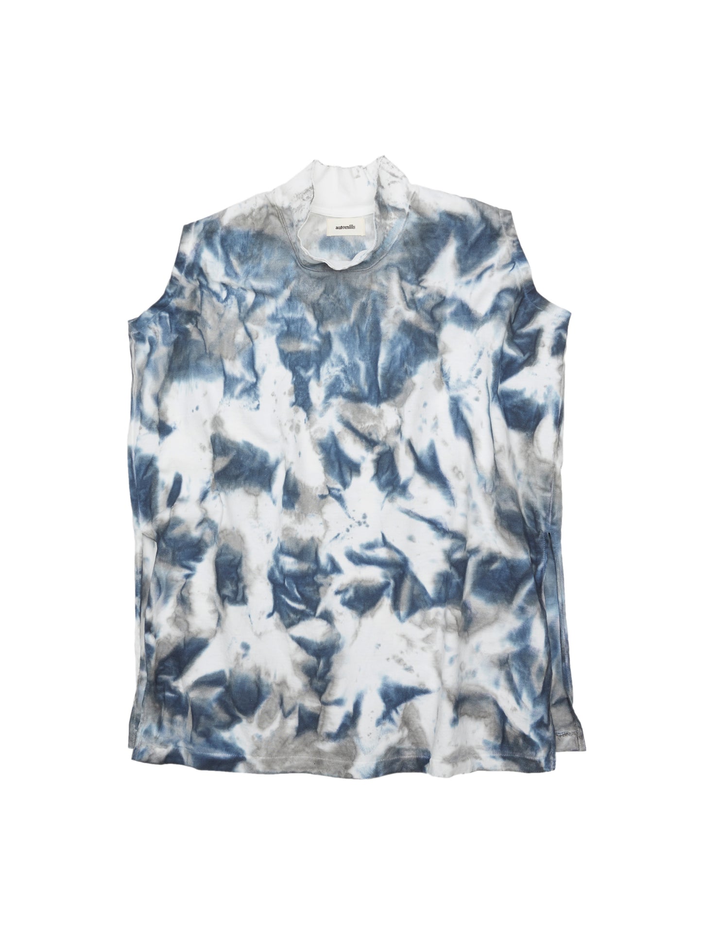 BAGGY N/S TEE COTTON JERSEY w/ TIE DYE AM-C0212 Blue