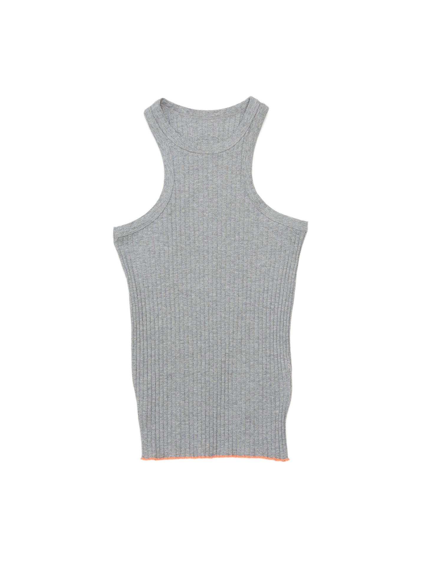 LOVER TANK TOP RIB STRETCH JERSEY AM-C0215 Gray