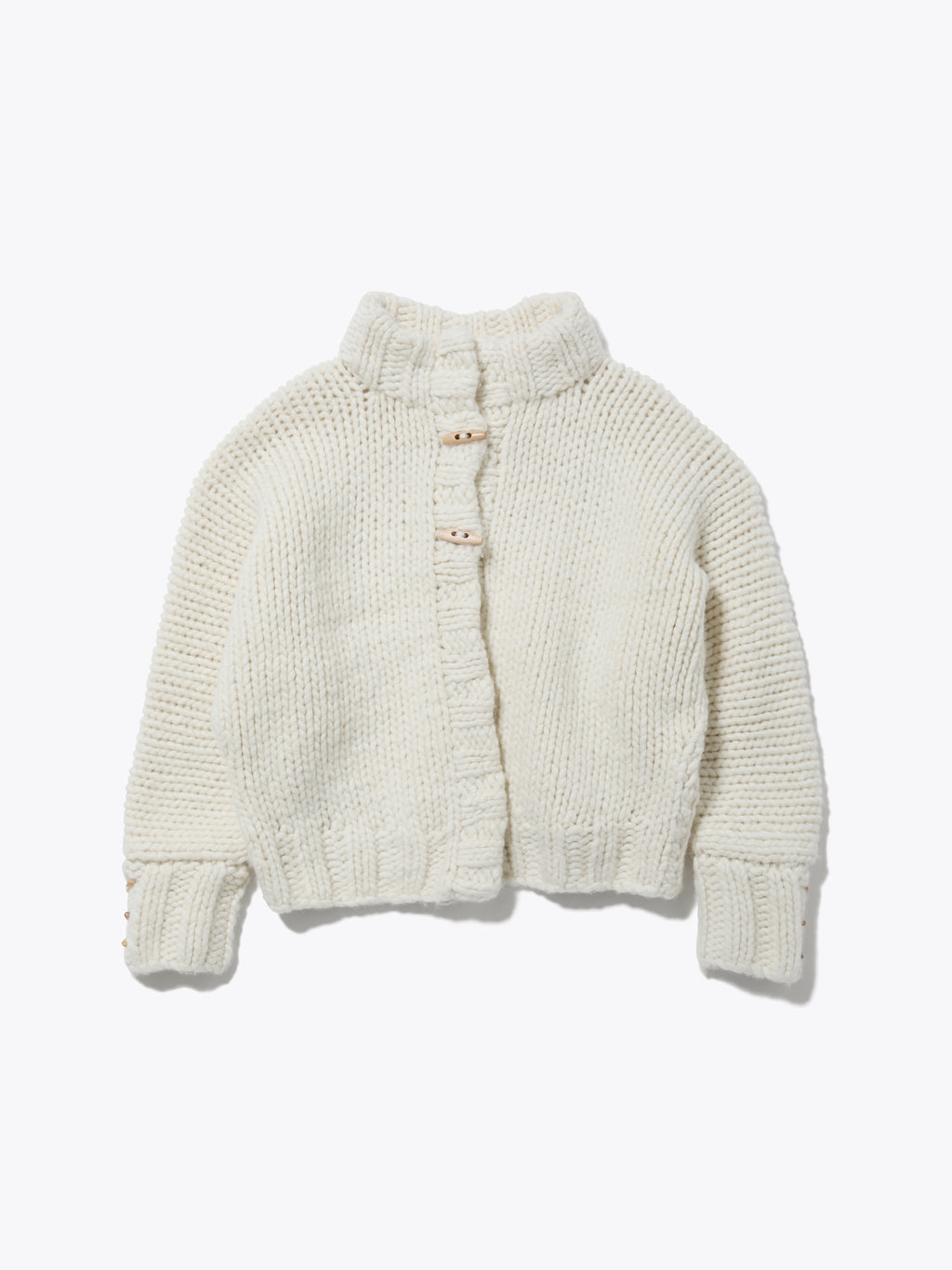 CHILLING HAND MADE SWEATER HEAVY WEIGHT WOOL YARN AM-K0309 Off white