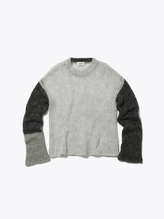 NOMADS TOPS L/S MOHAIR MIX YARN AM-K0301 Gray