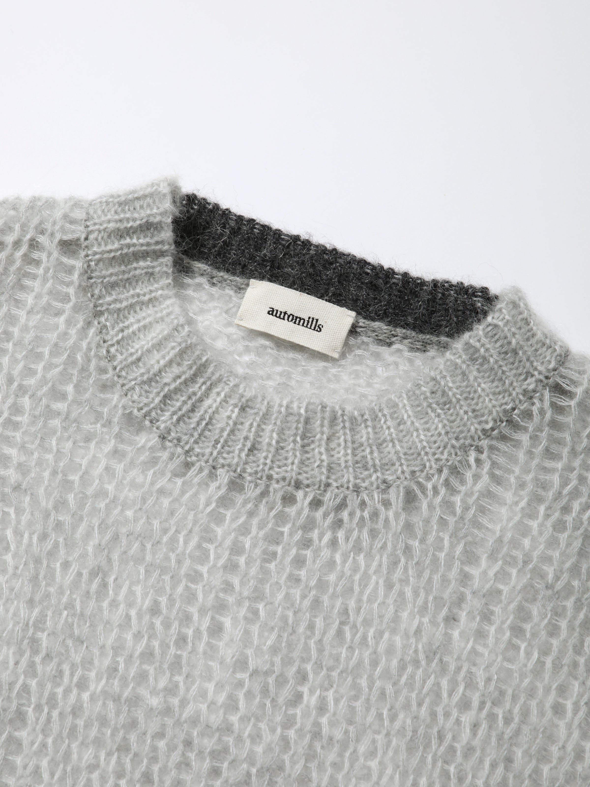 NOMADS TOPS L/S MOHAIR MIX YARN AM-K0301 Gray
