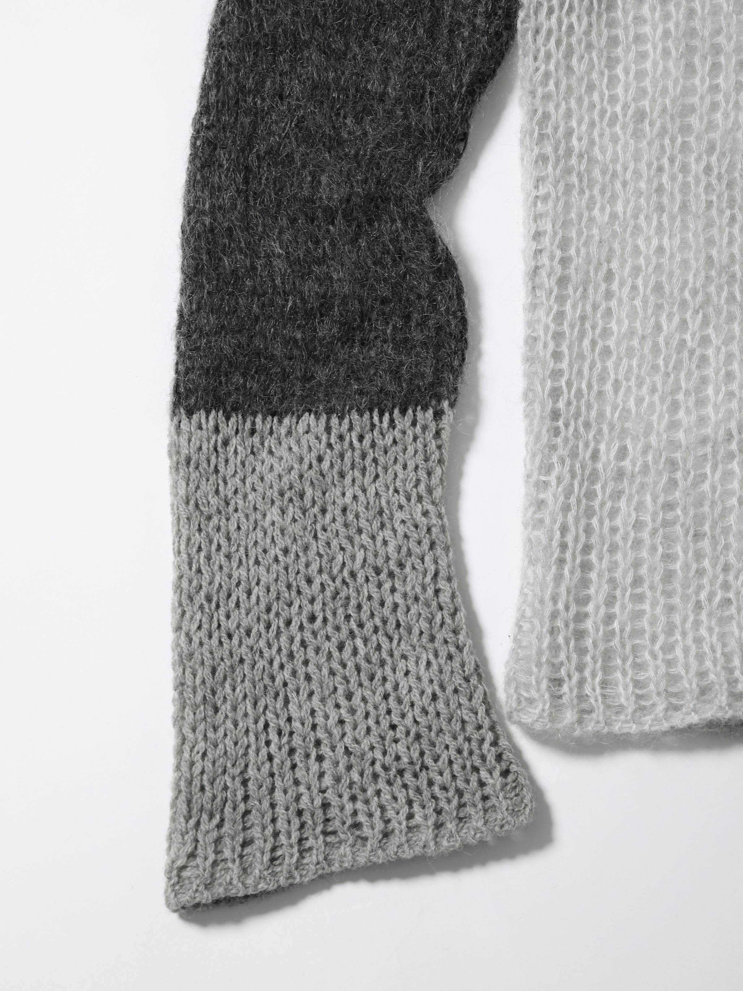 NOMADS TOPS L/S MOHAIR MIX YARN AM-K0301 Gray