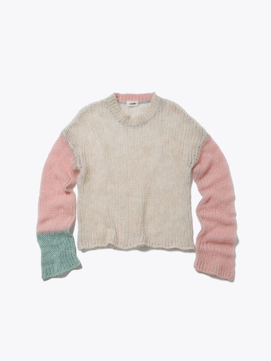NOMADS TOPS L/S MOHAIR MIX YARN AM-K0301 Off white