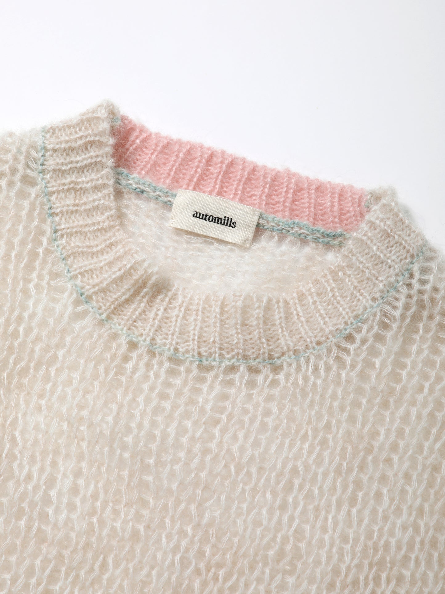 NOMADS TOPS L/S MOHAIR MIX YARN AM-K0301 Off white