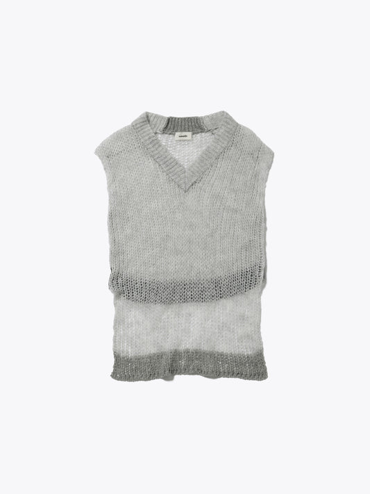 NOMADS TOPS N/S MOHAIR MIX YARN AM-K0302 Gray