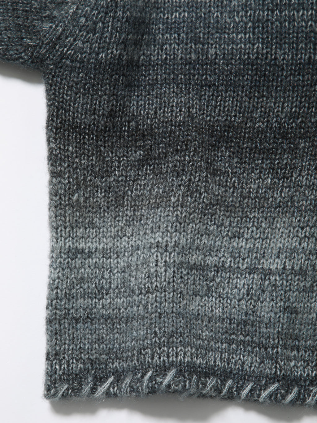 SPACY HOODED PARKA COLOR MIX YARN AM-K0307 Gray