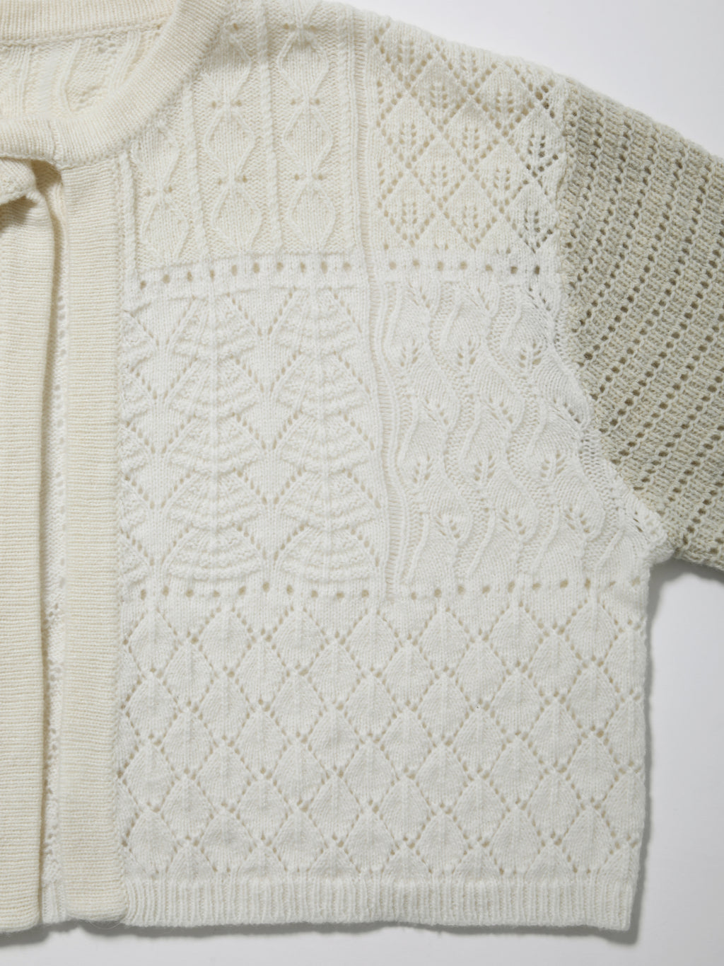 LOVER CARDIGAN W/N MIX YARN AM-K0306 Off white