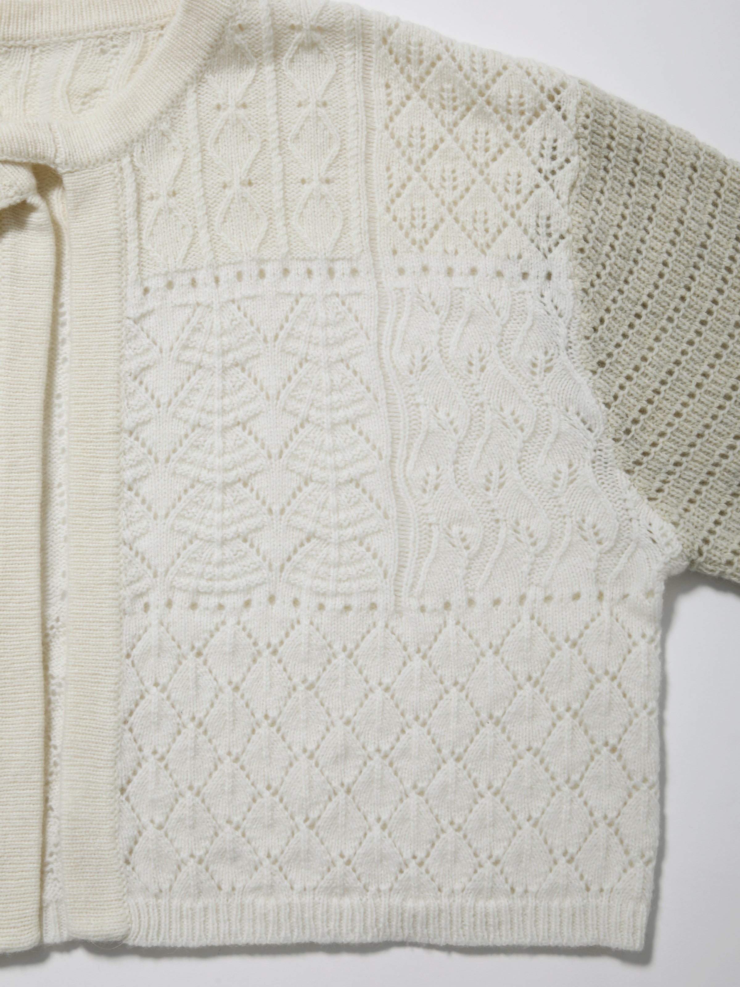 LOVER CARDIGAN W/N MIX YARN AM-K0306 Off white