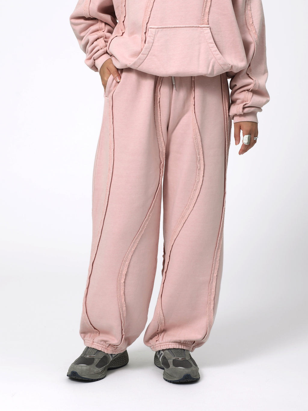 GRATEFUL PANTS COTTON SWEAT AM-C0302 Pink