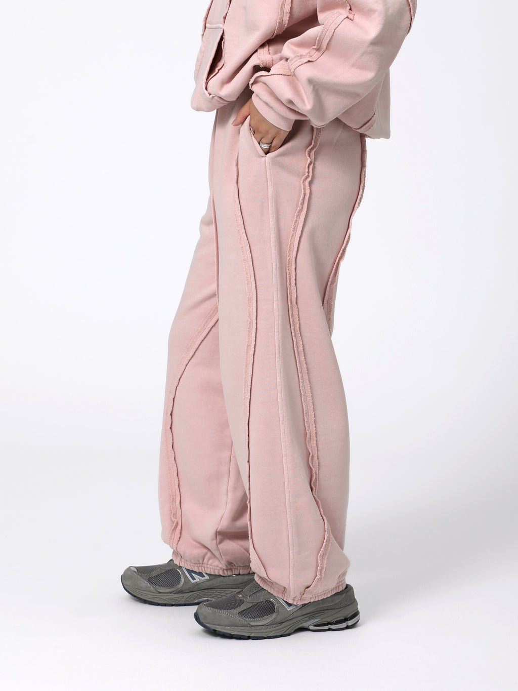 GRATEFUL PANTS COTTON SWEAT AM-C0302 Pink