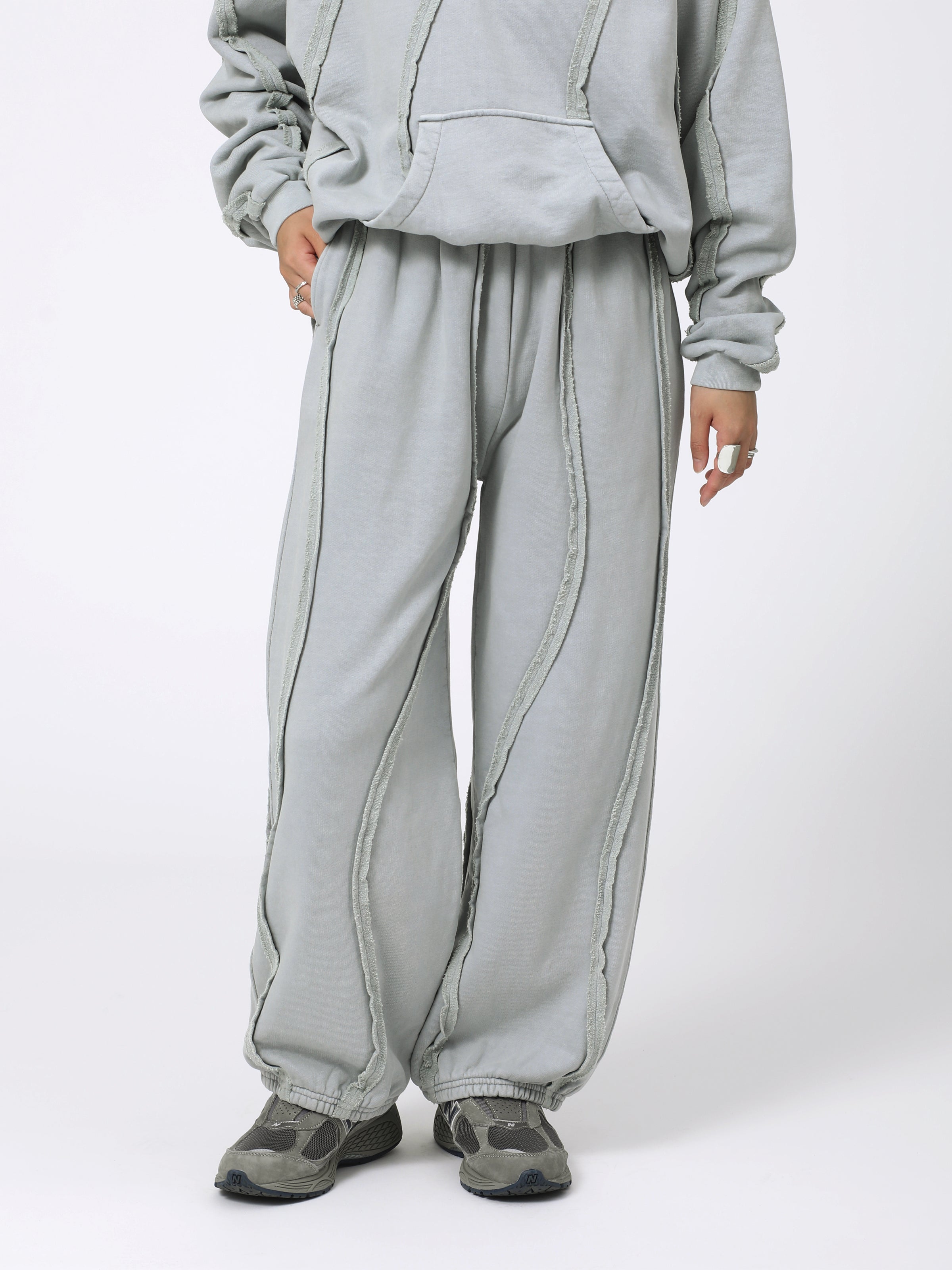 GRATEFUL PANTS COTTON SWEAT AM-C0302 Sax