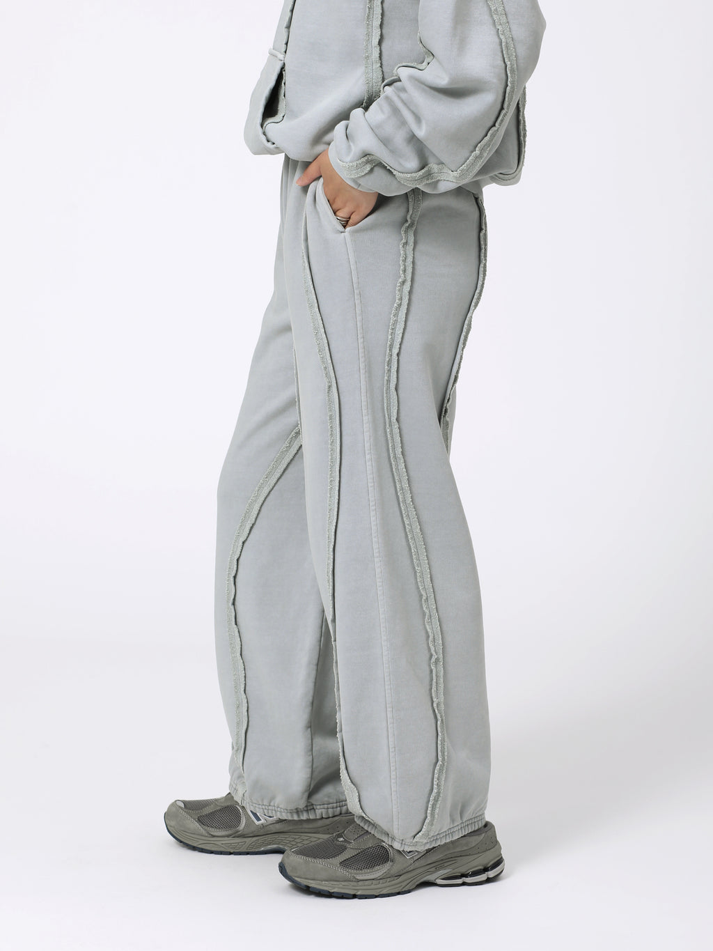 GRATEFUL PANTS COTTON SWEAT AM-C0302 Sax