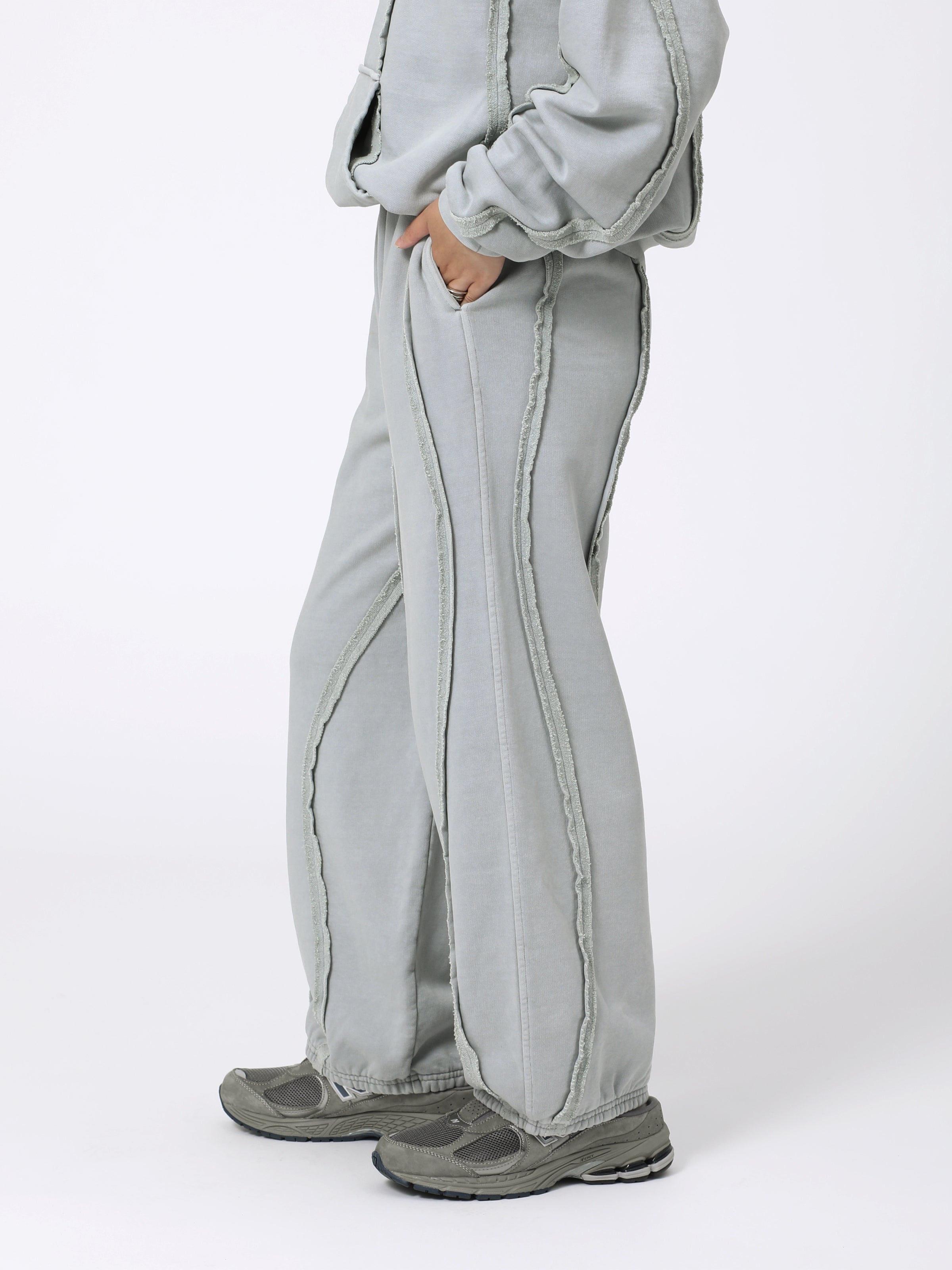 GRATEFUL PANTS COTTON SWEAT AM-C0302 Sax