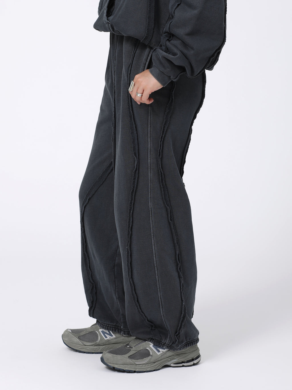 GRATEFUL PANTS COTTON SWEAT AM-C0302 Charcoal