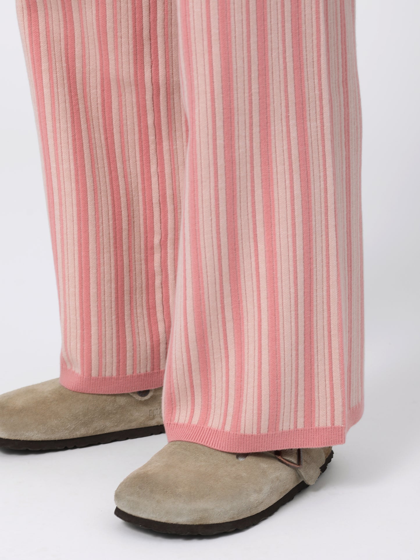 PHAT STRIPE PANTS POLY MIX YARN AM-K0311 Pink