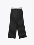 PHAT STRIPE PANTS POLY MIX YARN AM-K0311 Charcoal